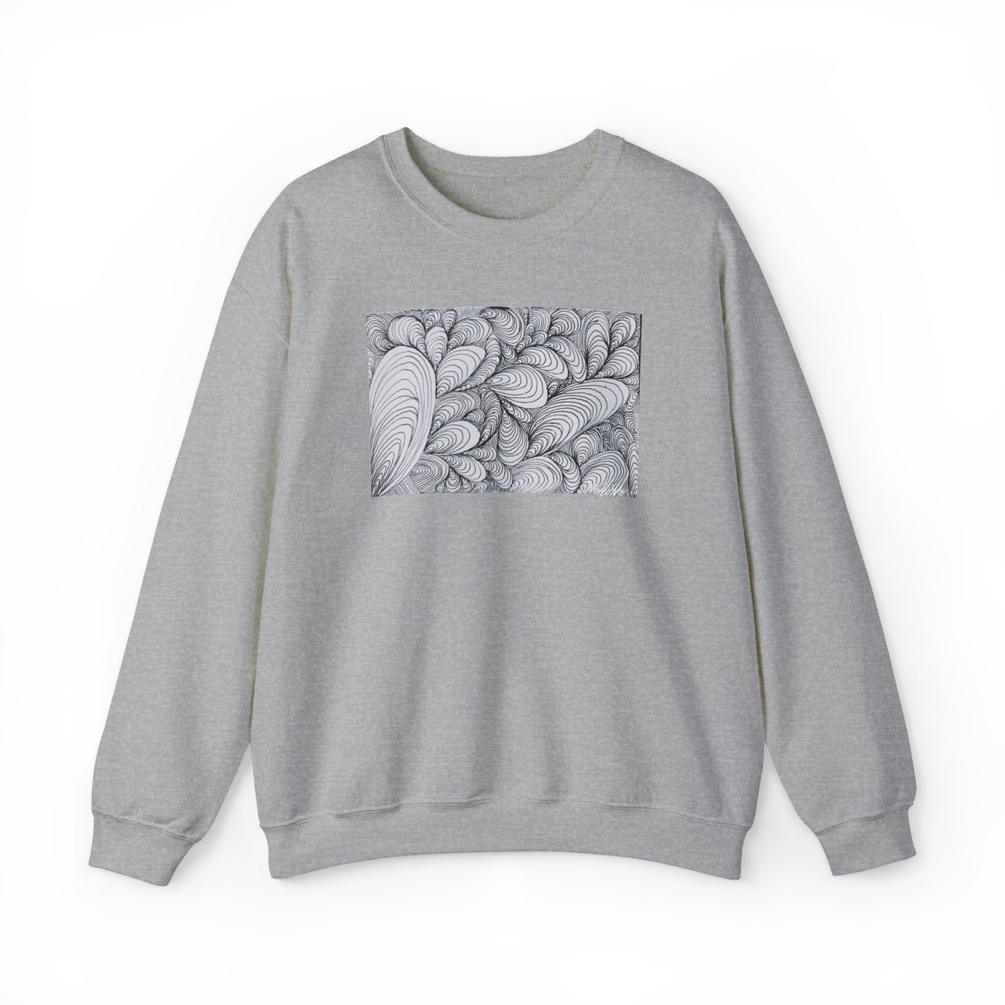 Unisex Original Rough Art Midsize Print Sweatshirt - Vapors