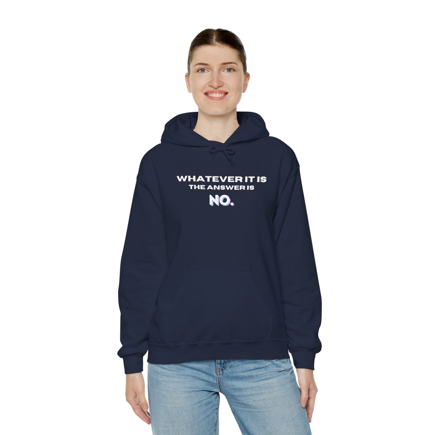 Self Love Motivational Mental Heath Awareness SAY NO Hooded Sweatshirt