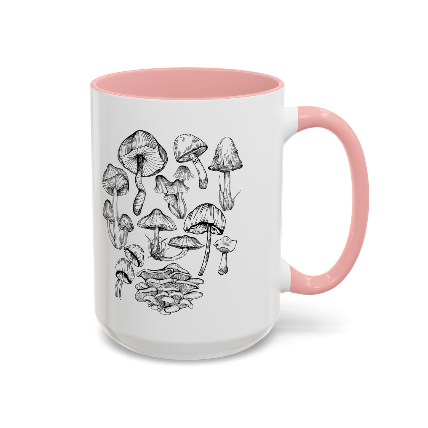 11oz/15oz Mushroom Lover Fungi Print Toadstool Coffee Mug