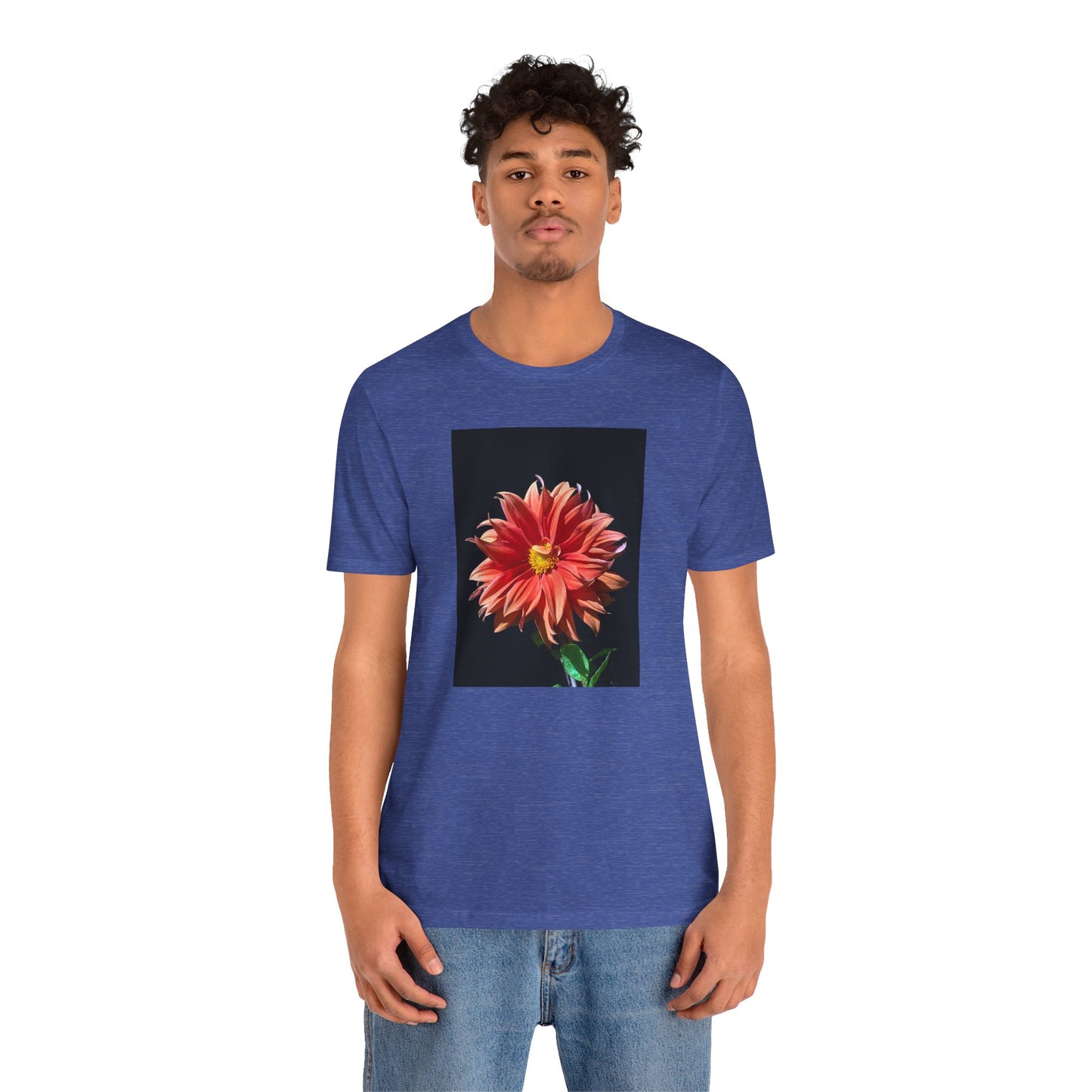 Unisex Jersey Short Sleeve Dahlia Flower T-Shirt