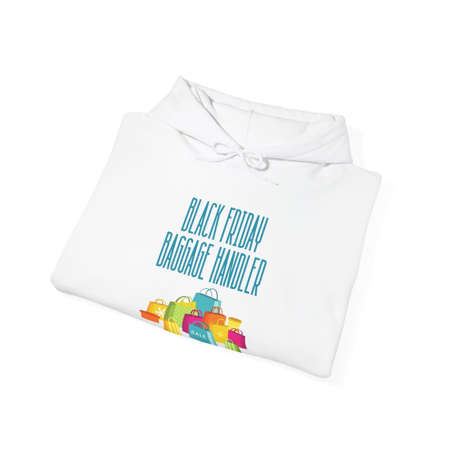 Unisex Heavy Blend™ Black Friday Christmas Sales Baggage Handler Shopping Sales Hooded Sweatshirt