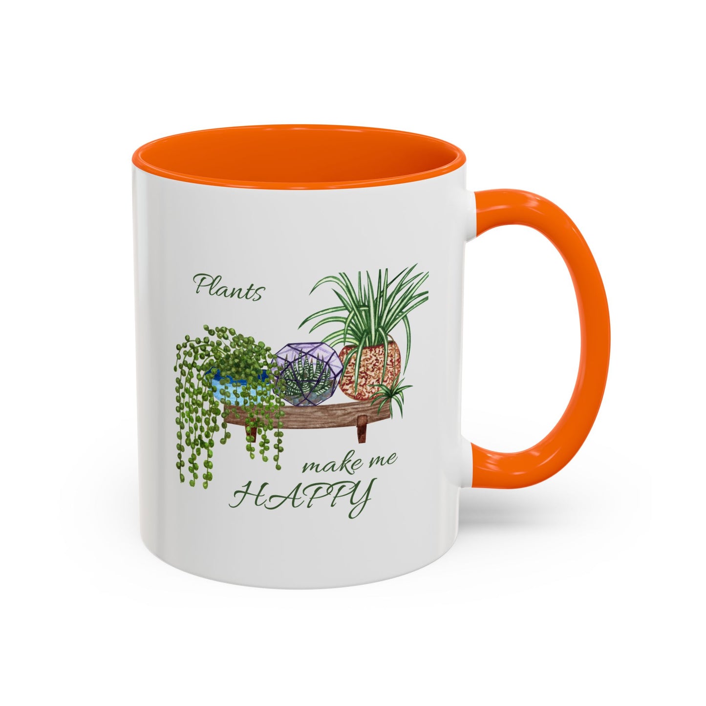 11oz/15oz Garden Themed Plants Make Me Happy Coffee Mug