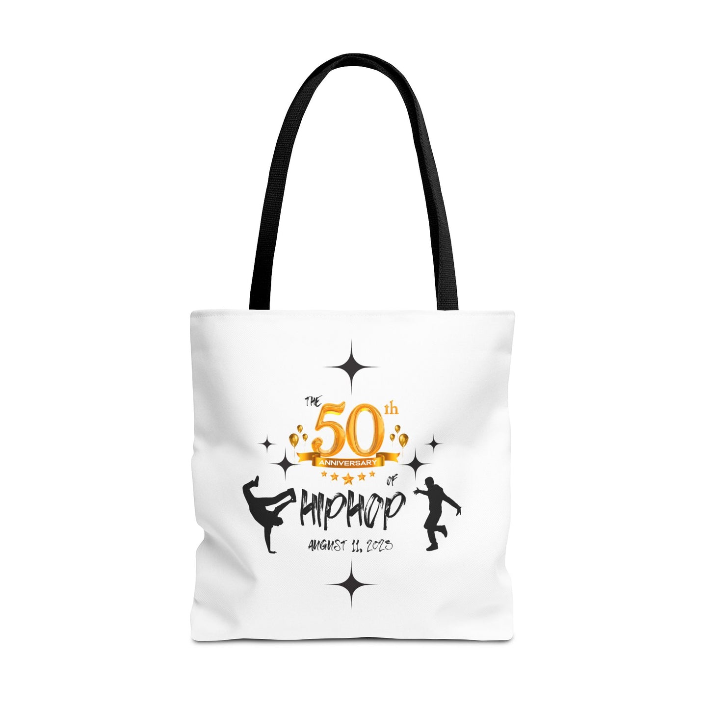 Unisex 50th Anniversary of HipHop August 11, 2023 Commemorative Tote Bag HipHop Anniversary Tote Music Fan Tote Bag Gift For DJ Music Lover