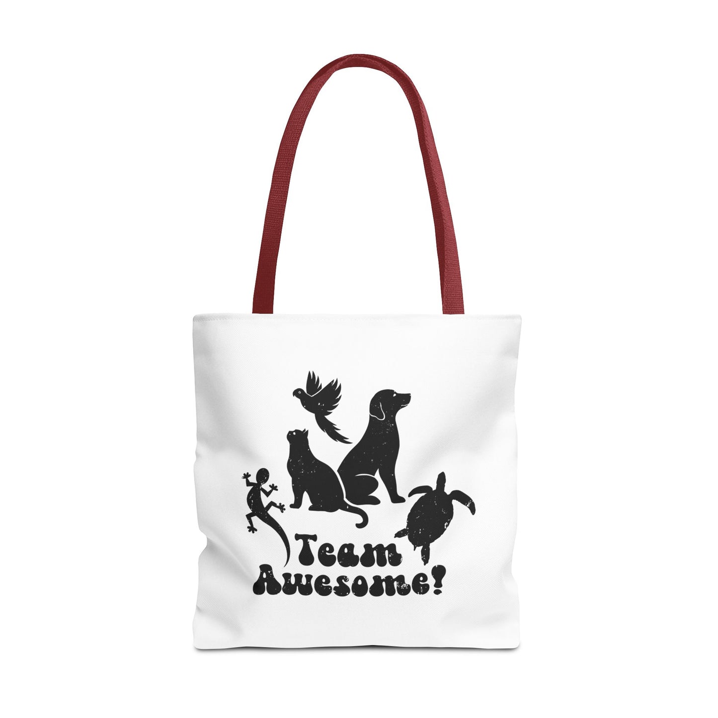 Unisex Animal Lover Lizard Cat Bird Dog Turtle Team Awesome Tote Bag