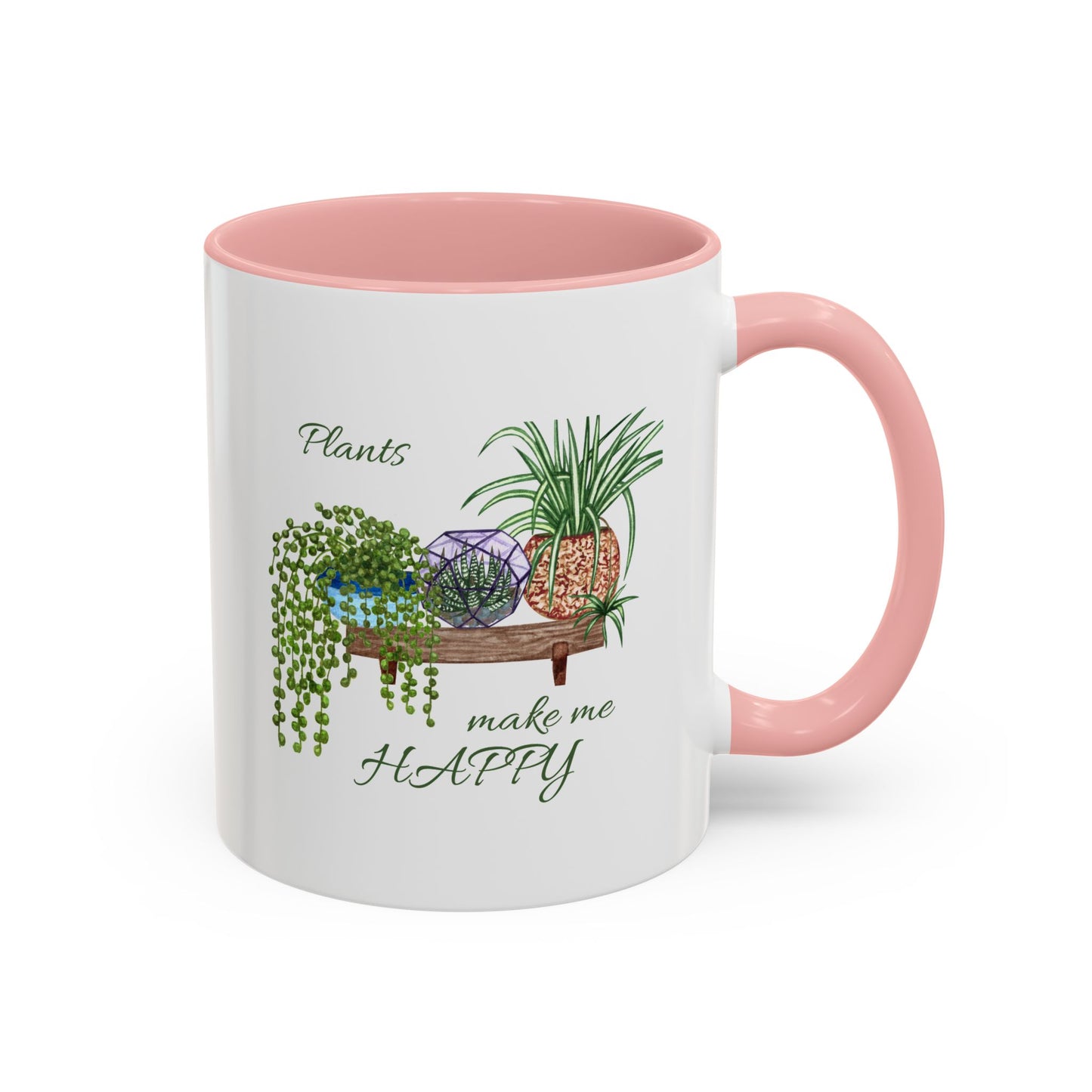 11oz/15oz Garden Themed Plants Make Me Happy Coffee Mug