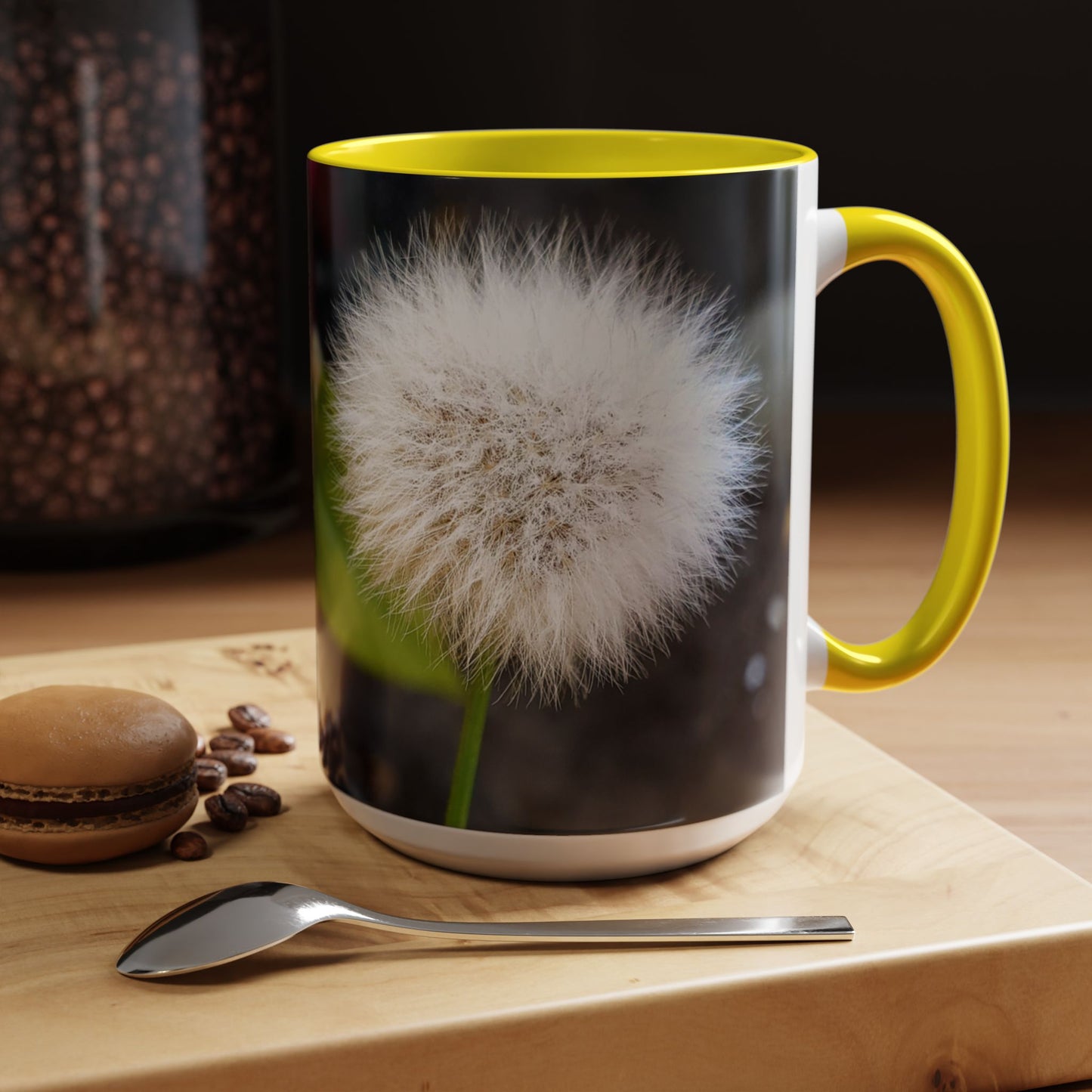 11oz/15oz Garden Themed Dandelion Flower Coffee Mug