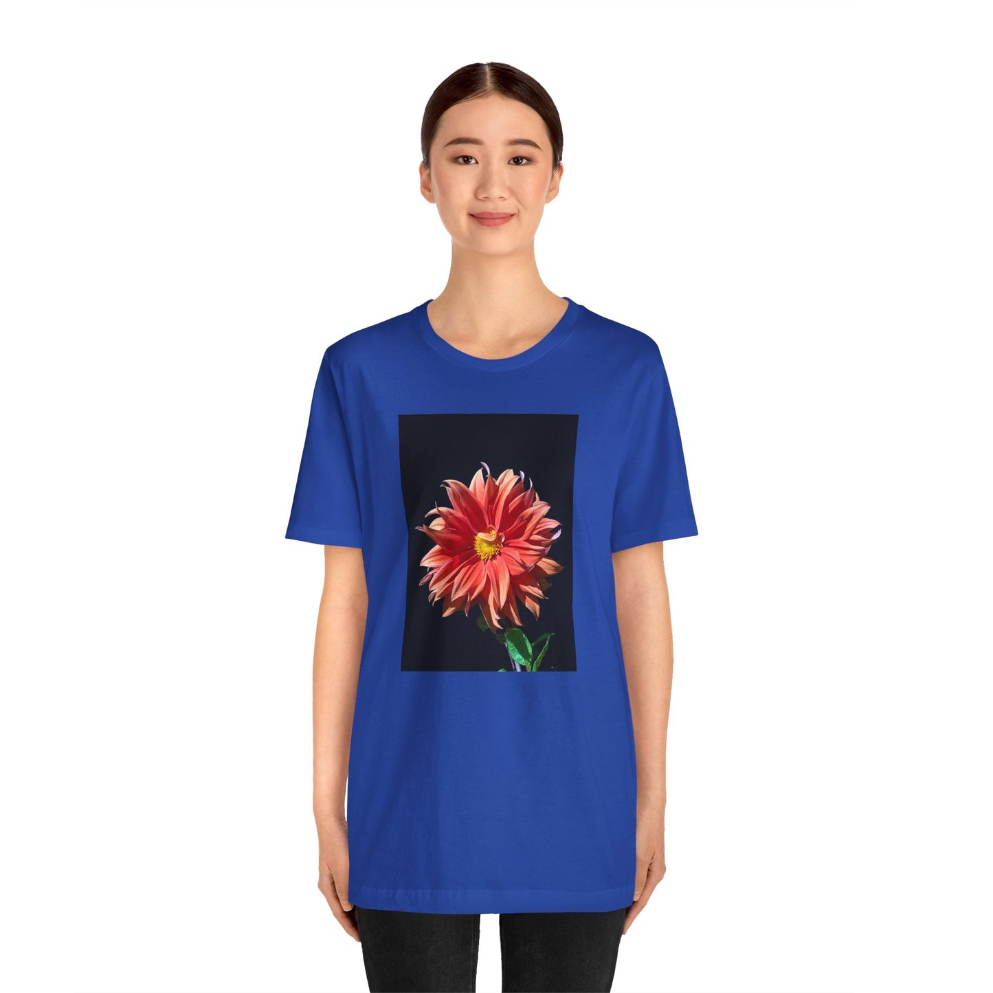 Unisex Jersey Short Sleeve Dahlia Flower T-Shirt