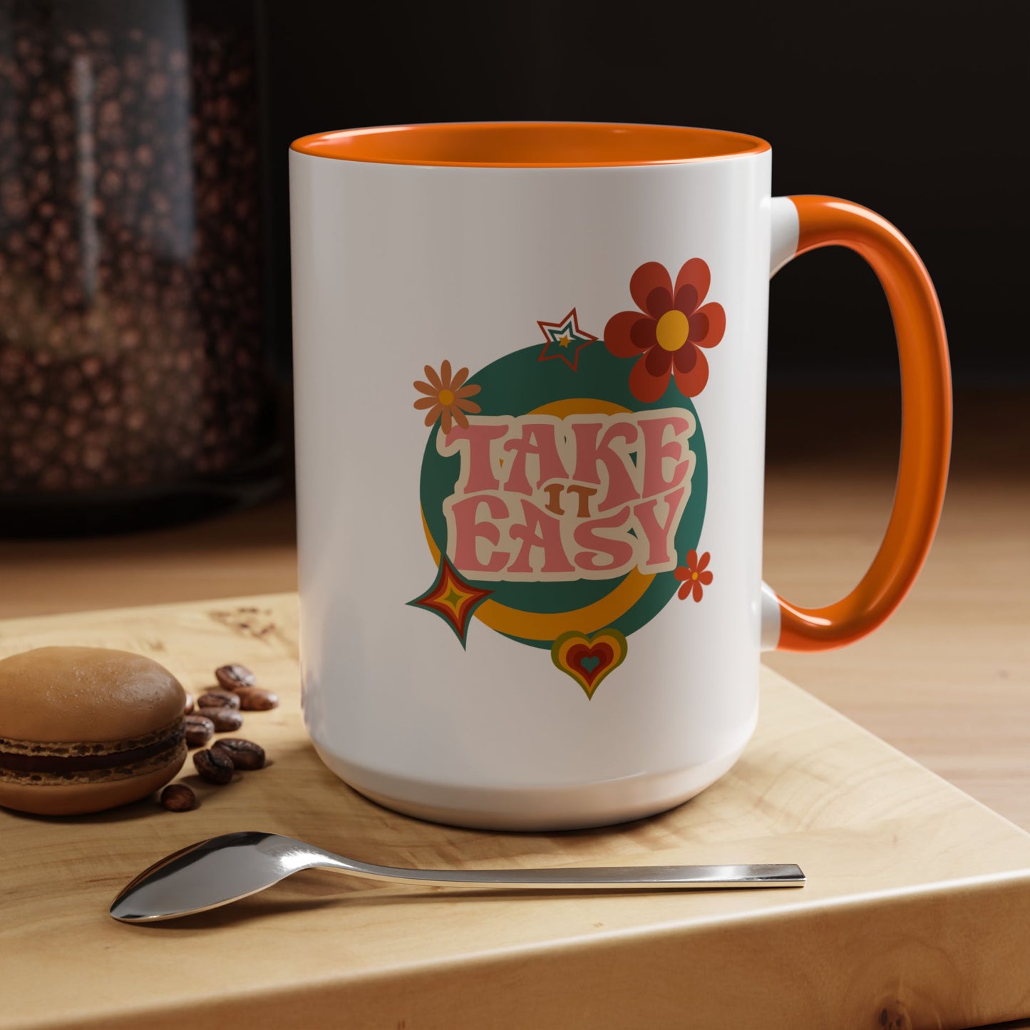 11oz/15oz Retro Vibes Take It Easy Coffee Mug