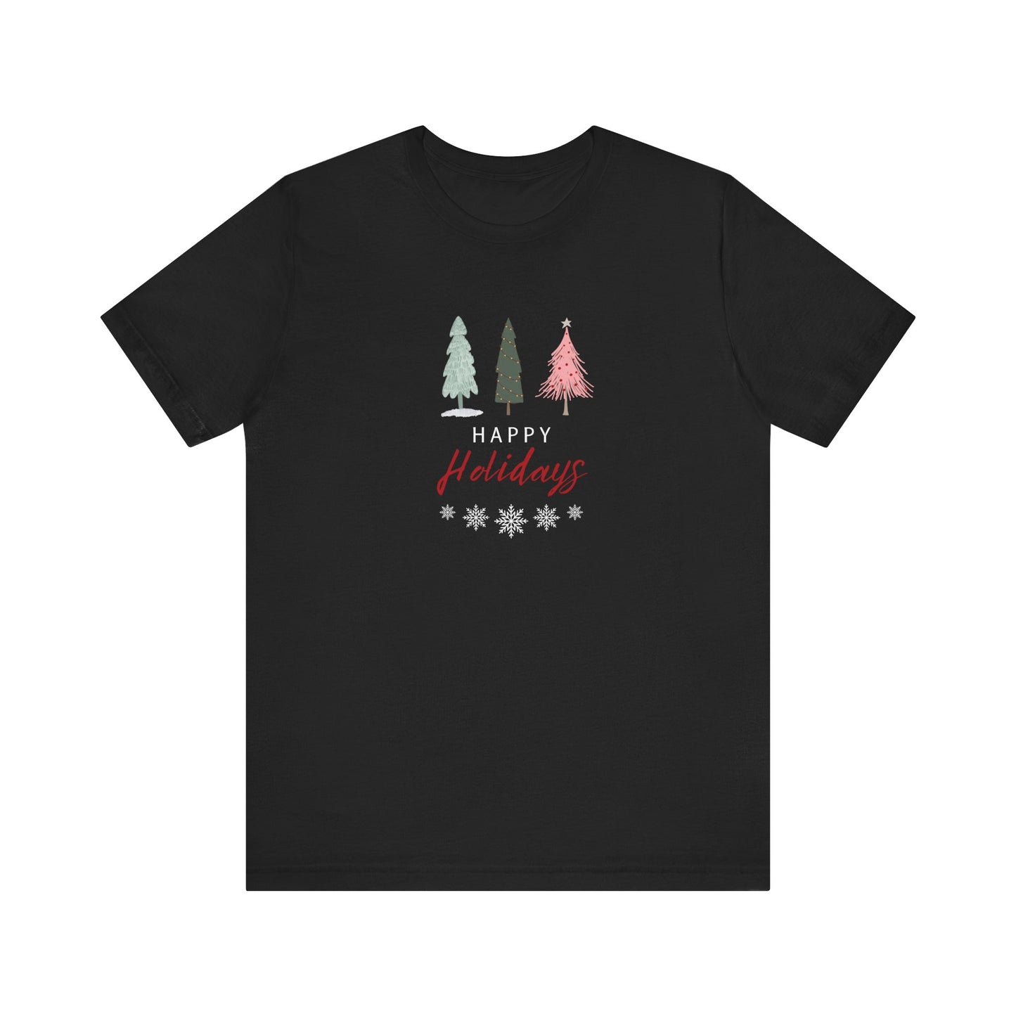Unisex Jersey Short Sleeve Happy Holidays Seasons Greetings Fall T-Shirt