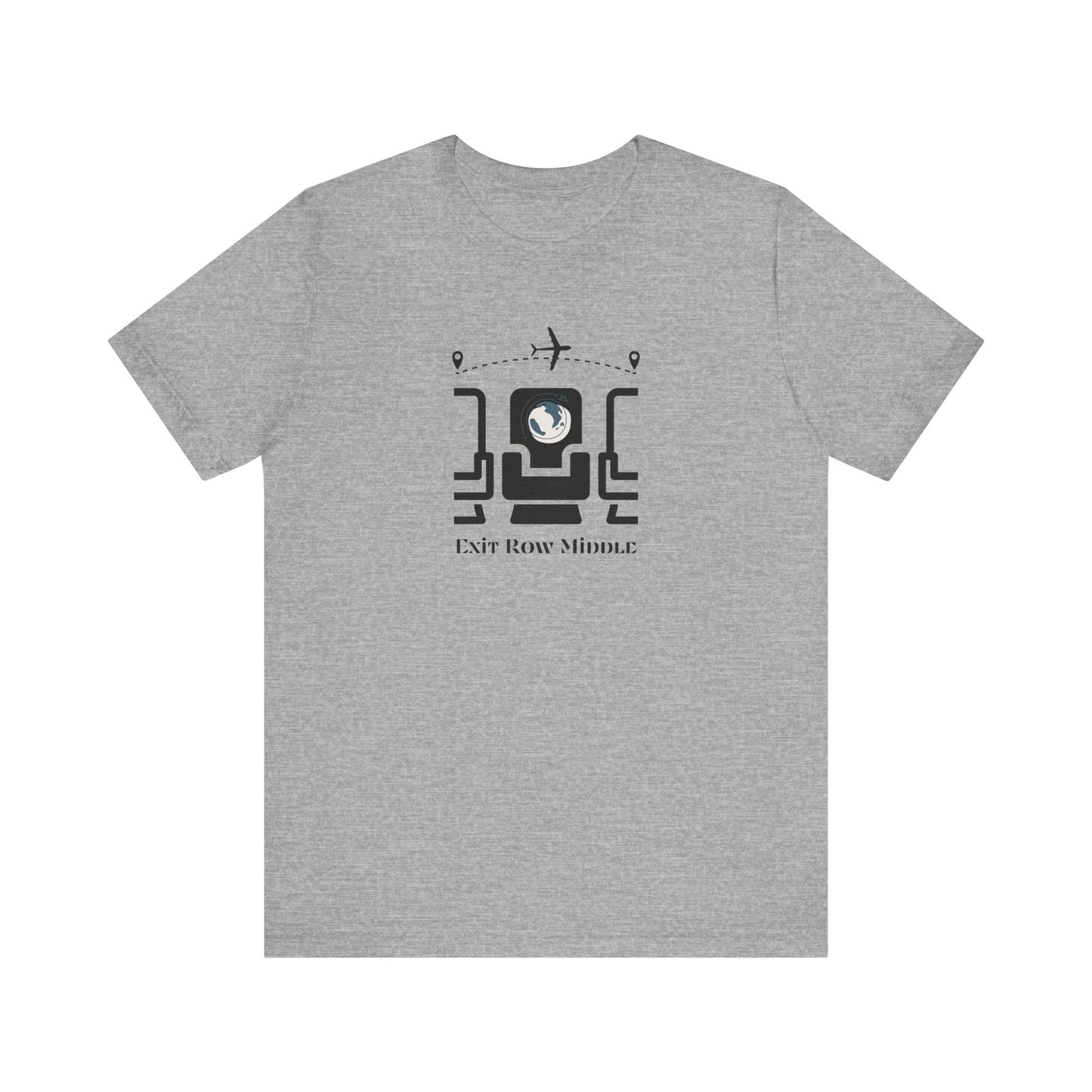 Unisex Jersey Short Sleeve Exit Row Middle Travel T-Shirt