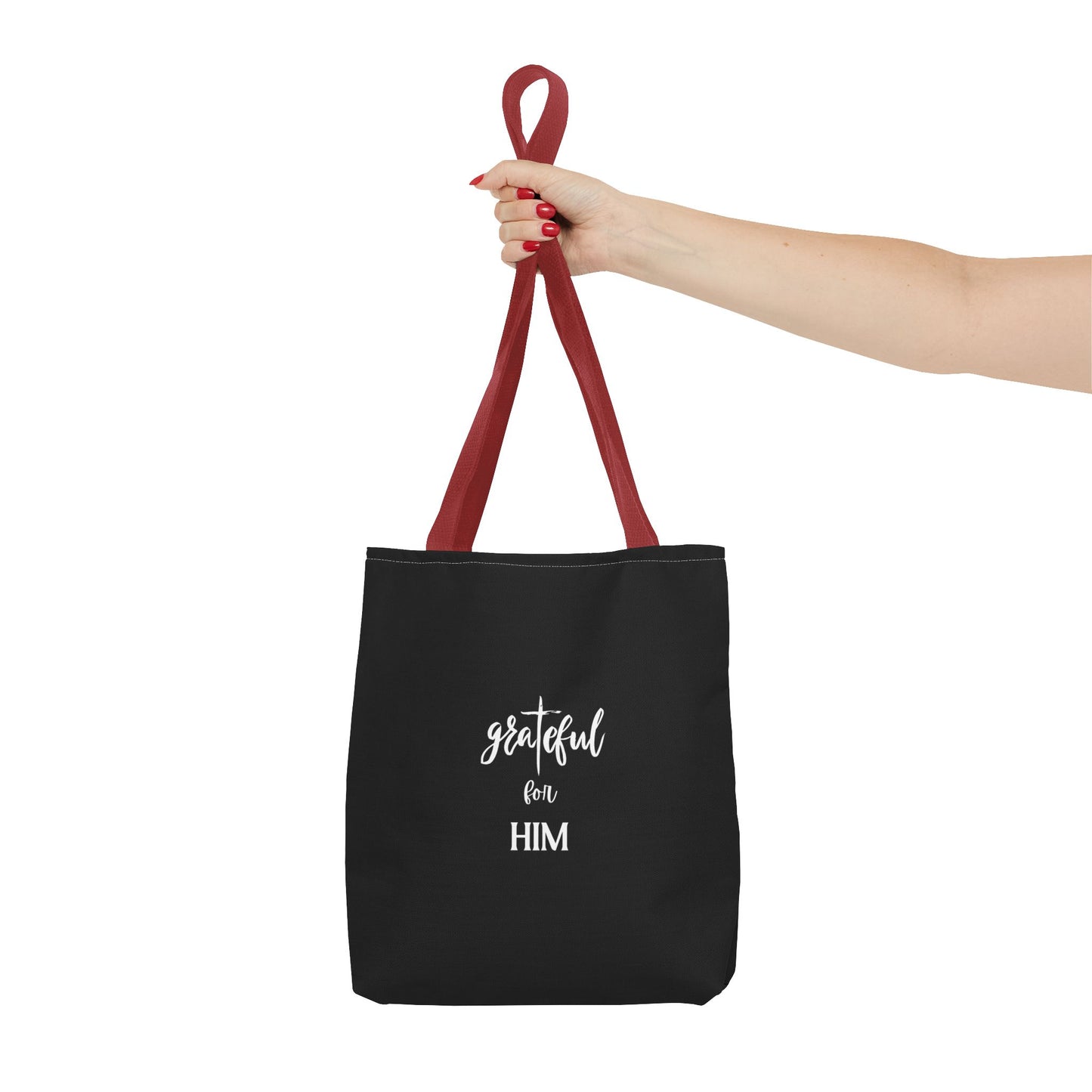 Unisex GraTeful For Him Faith Bible Study Reusable Lunch Bag Everyday Carry Tote Bag