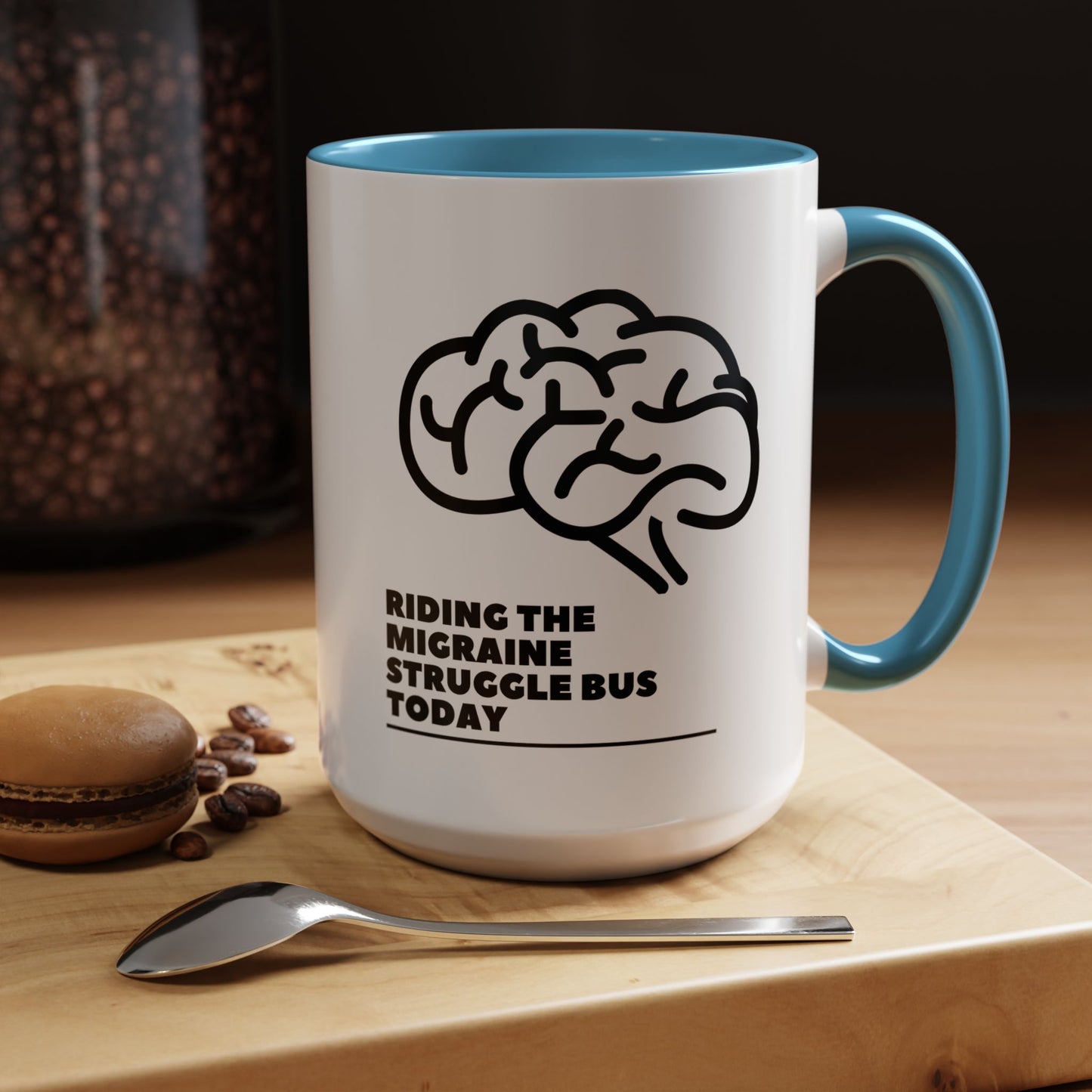 11oz/15oz Migraine Day Invisible Illness Warrior Riding The Migraine Struggle Bus Coffee Mug