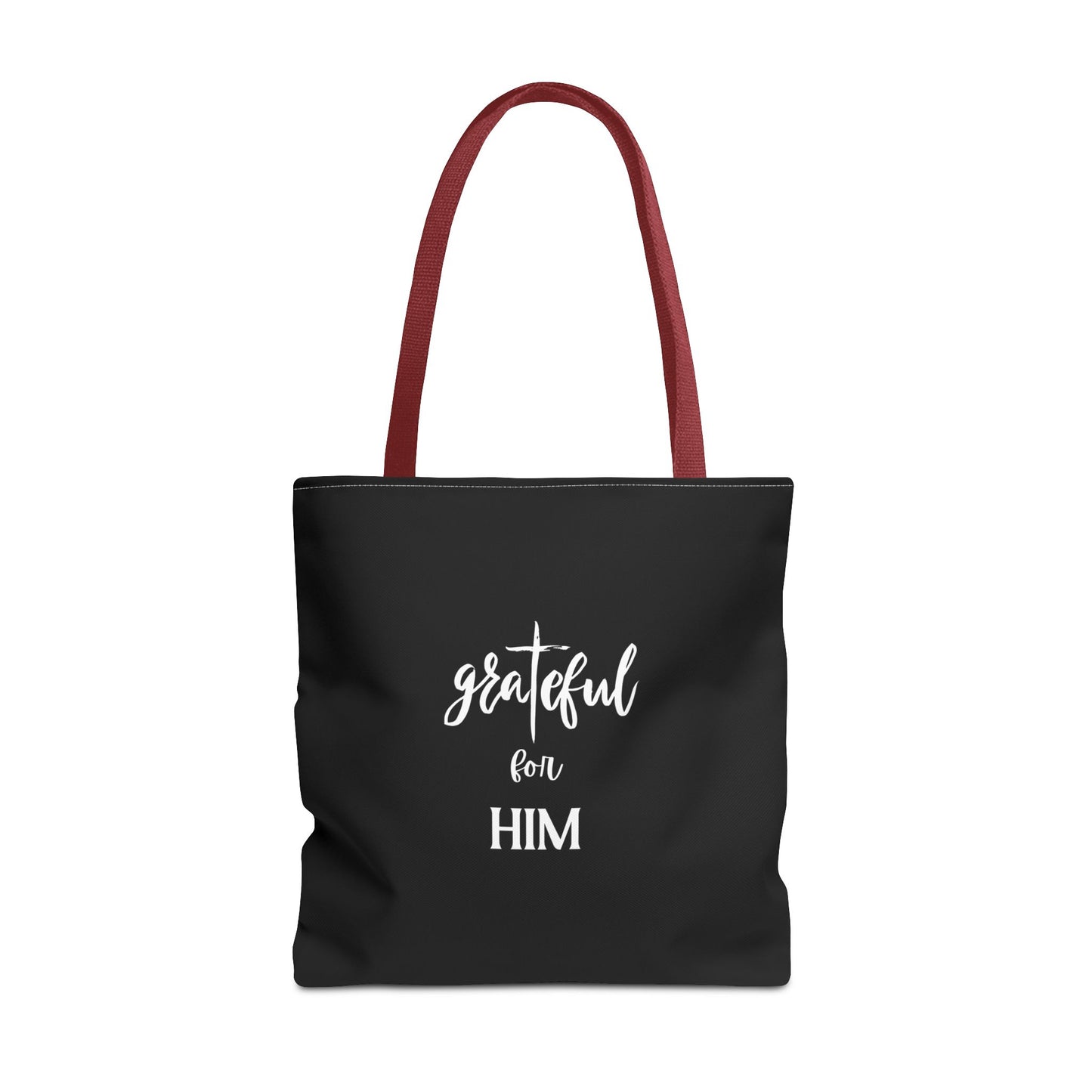 Unisex GraTeful For Him Faith Bible Study Reusable Lunch Bag Everyday Carry Tote Bag