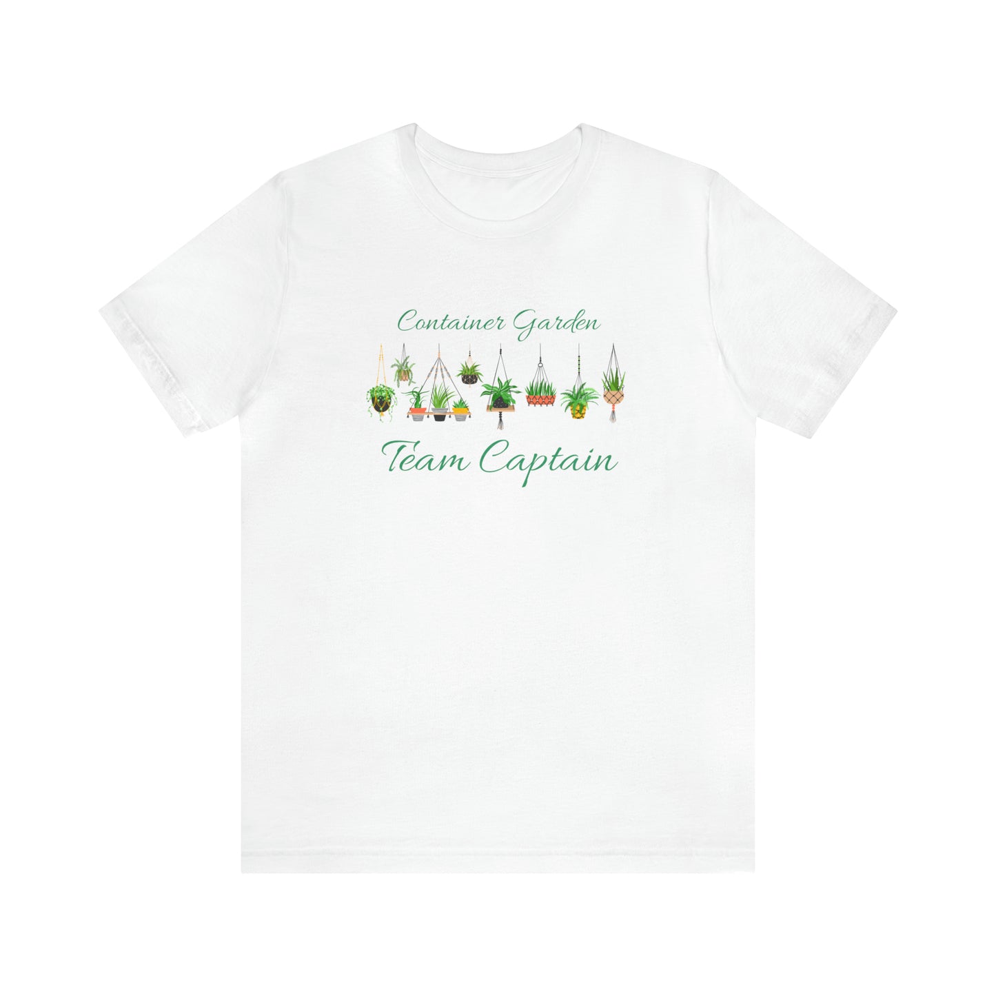 Unisex Garden Themed Container Garden Team Captain T-Shirt