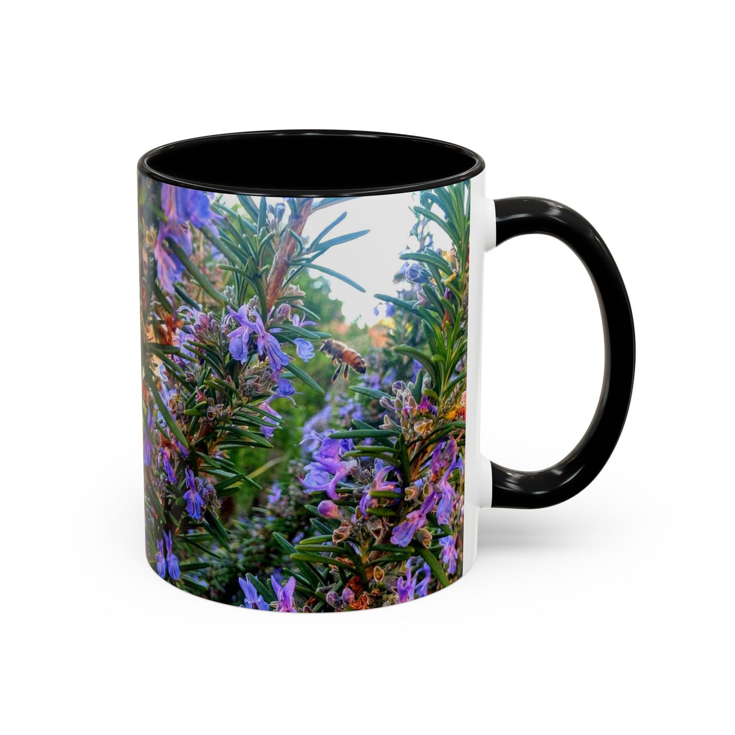11oz/15oz Garden Themed Rosemary and Bee Pollinator Coffee Mug