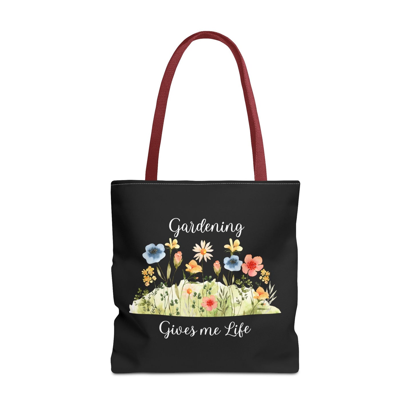Unisex Gardening Gives Me Life Tote Bag - Black
