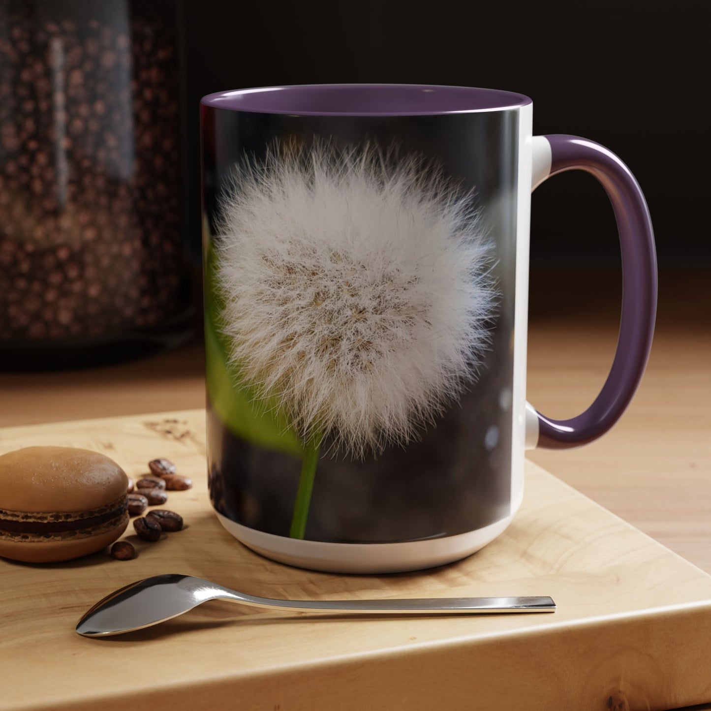 11oz/15oz Garden Themed Dandelion Flower Coffee Mug