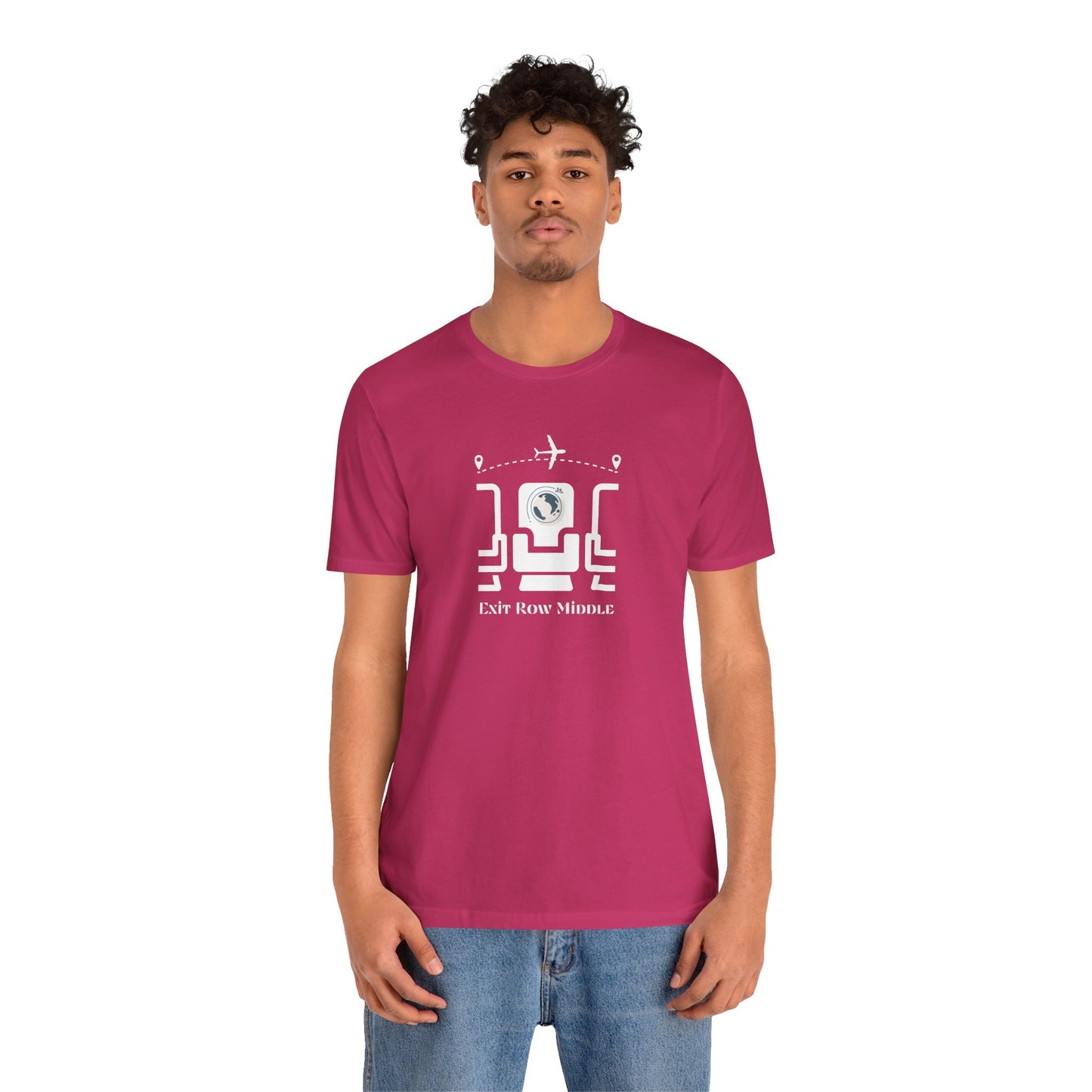 Unisex Jersey Short Sleeve Exit Row Middle Travel T-Shirt