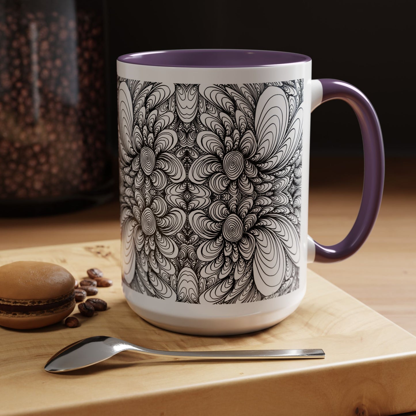 11oz/15oz Original Line Art Mug - Blooms