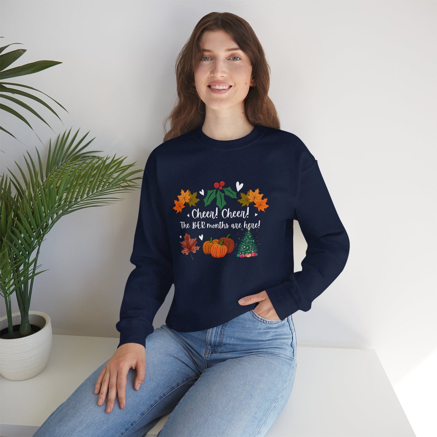 Unisex Heavy Blend™ Crewneck Cheer! Cheer! The BER Months Are Here! Sweatshirt