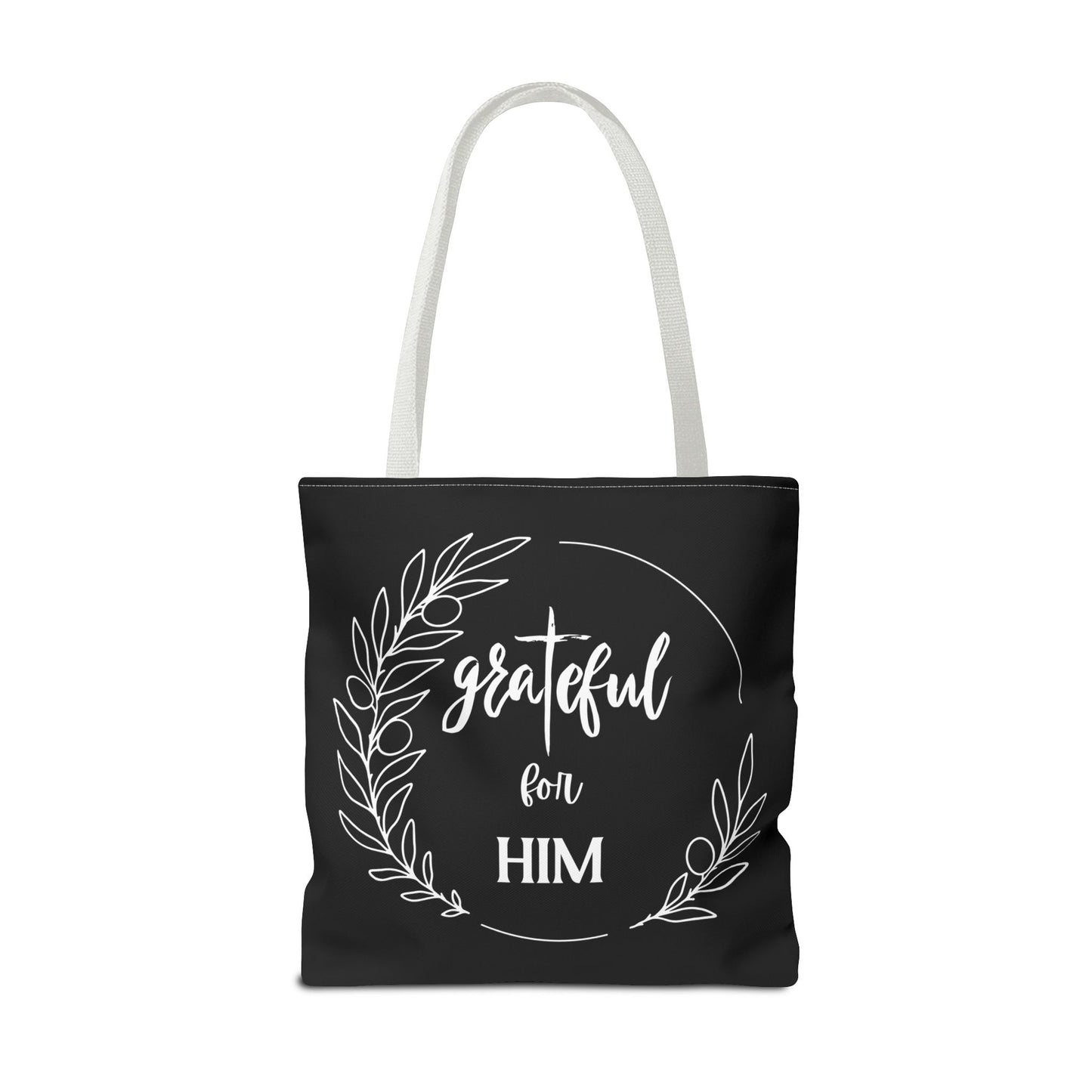 Unisex graTeful For Him Round Motif Tote Bag