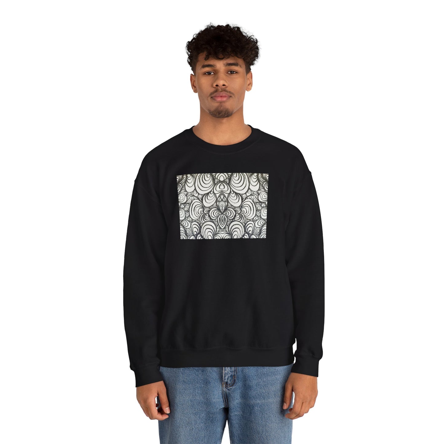 Unisex Original Line Art Sweatshirt - Puzzle Panels 1