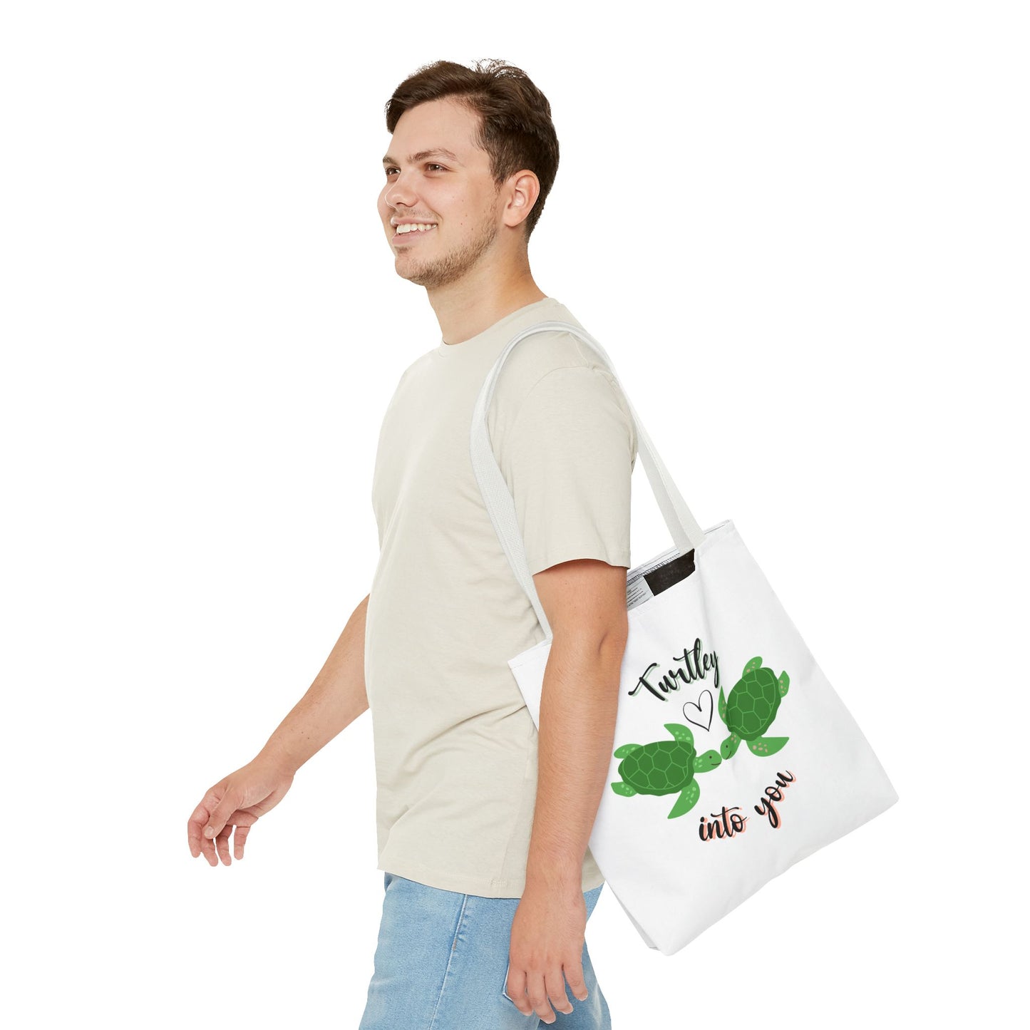 Unisex Cute Turtle Lover Turtley Into You Tote Bag