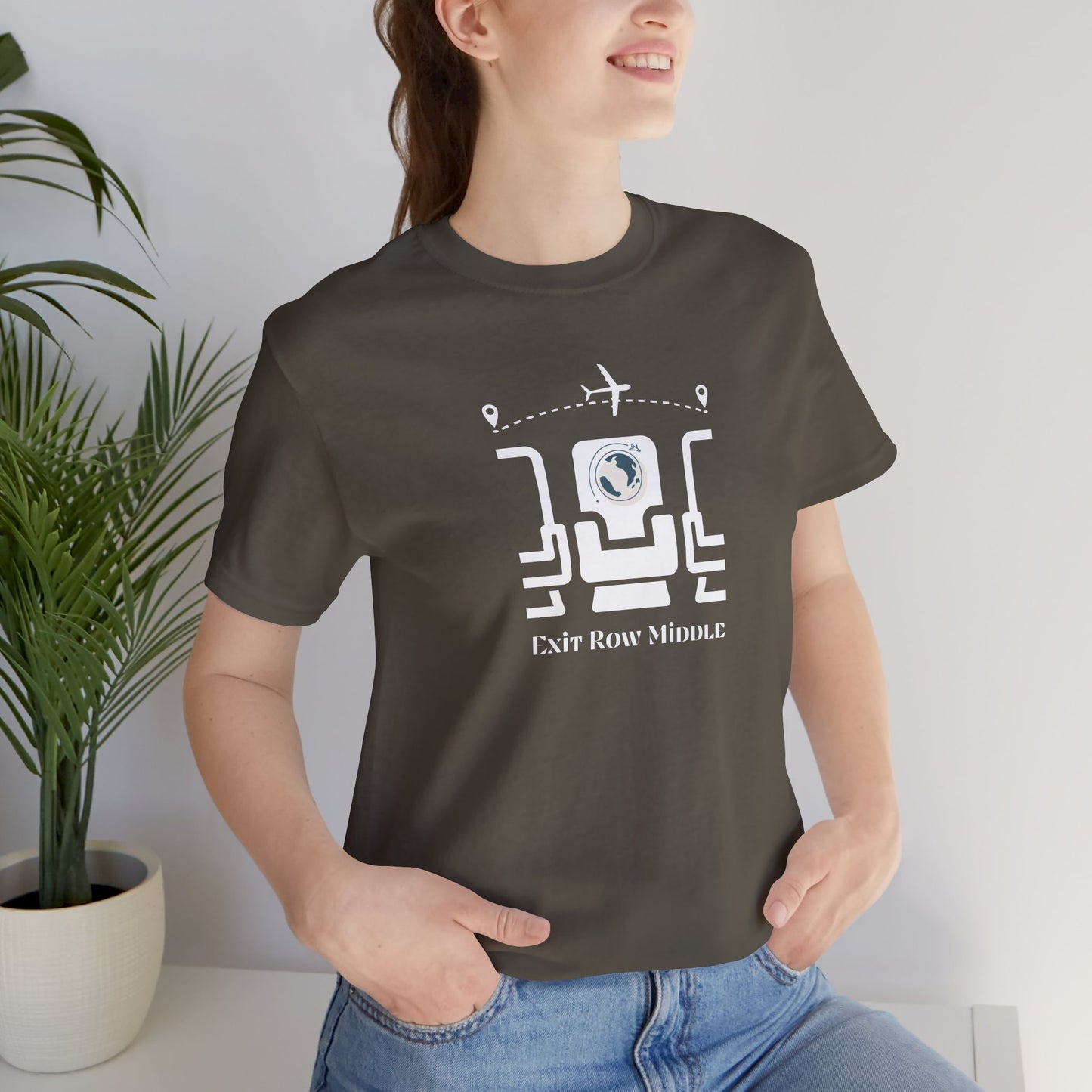 Unisex Jersey Short Sleeve Exit Row Middle Travel T-Shirt