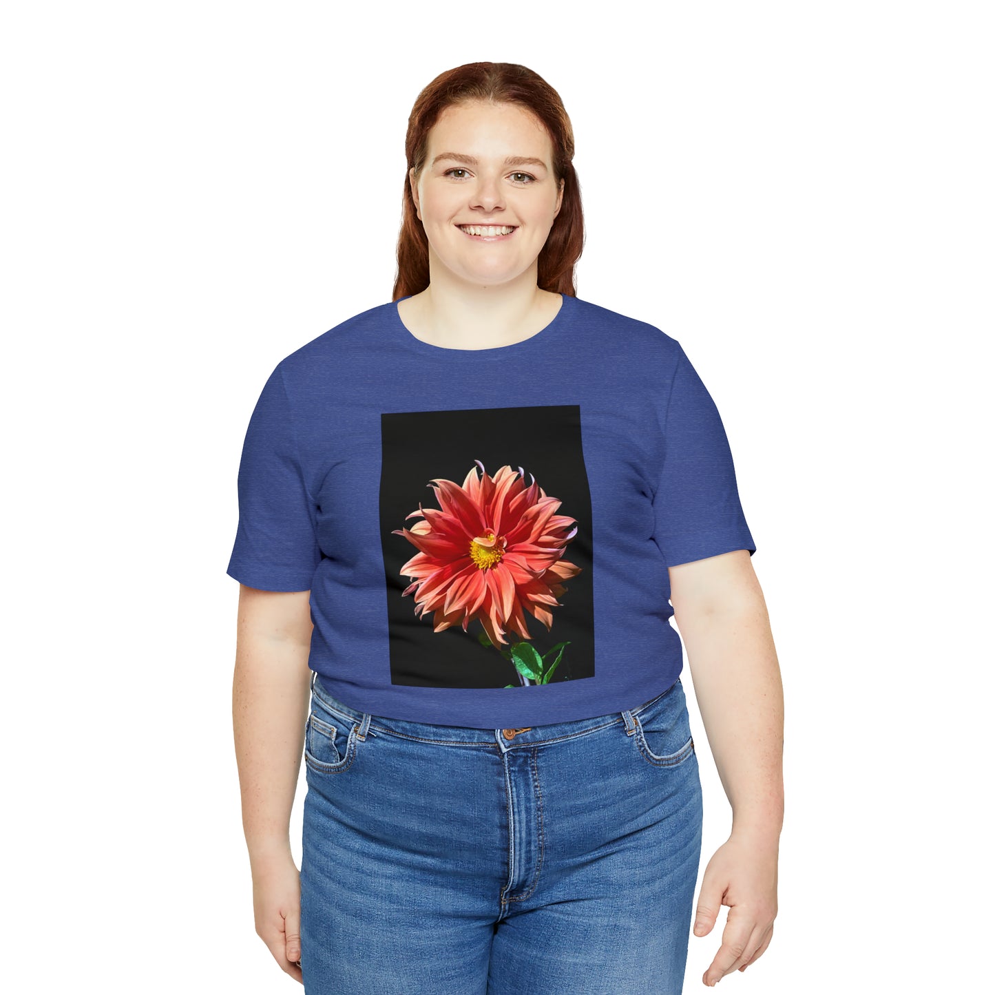 Unisex Jersey Short Sleeve Dahlia Flower T-Shirt