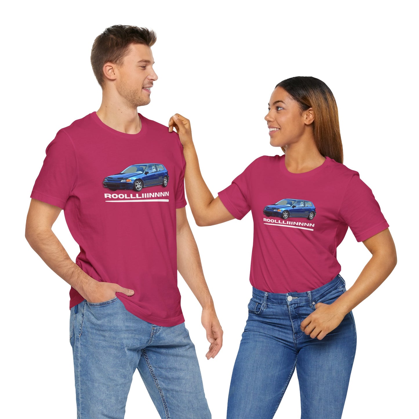 Unisex Jersey Short Sleeve Rolllllin Civic Hatchback Appreciation T-Shirt