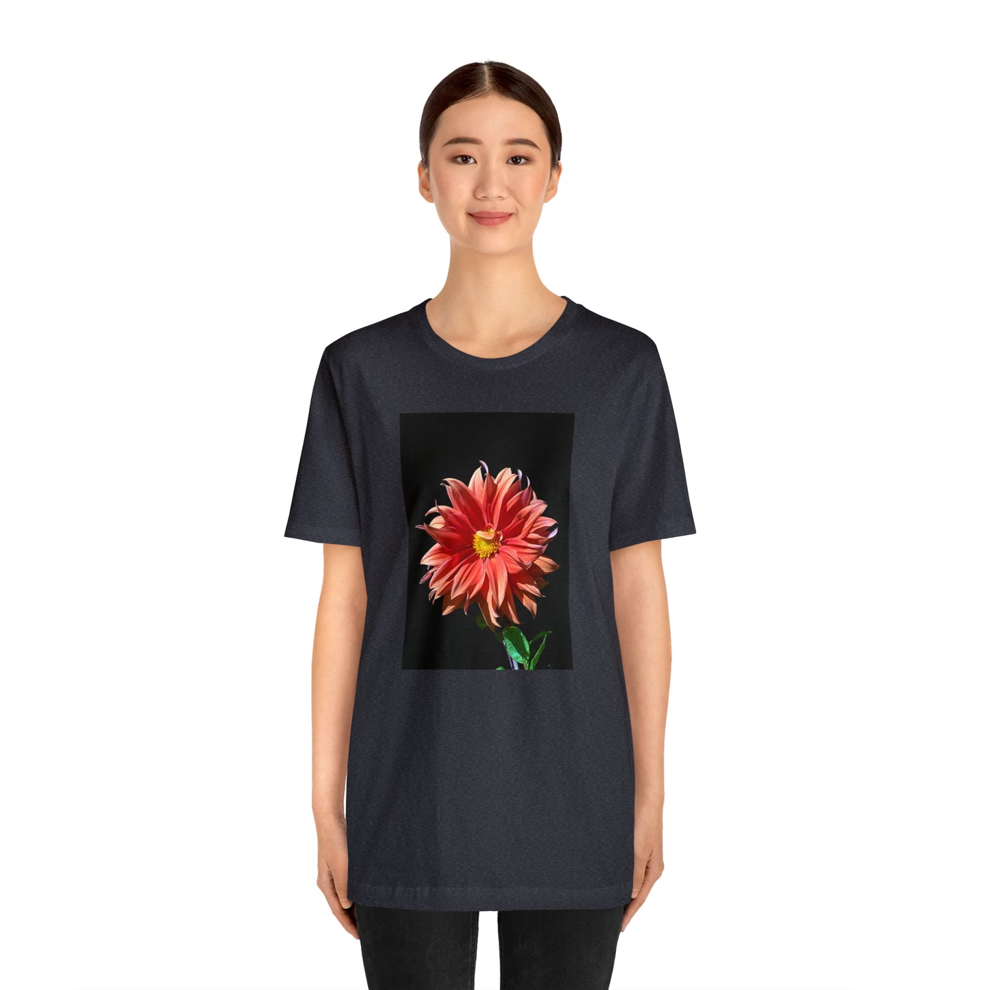 Unisex Jersey Short Sleeve Dahlia Flower T-Shirt