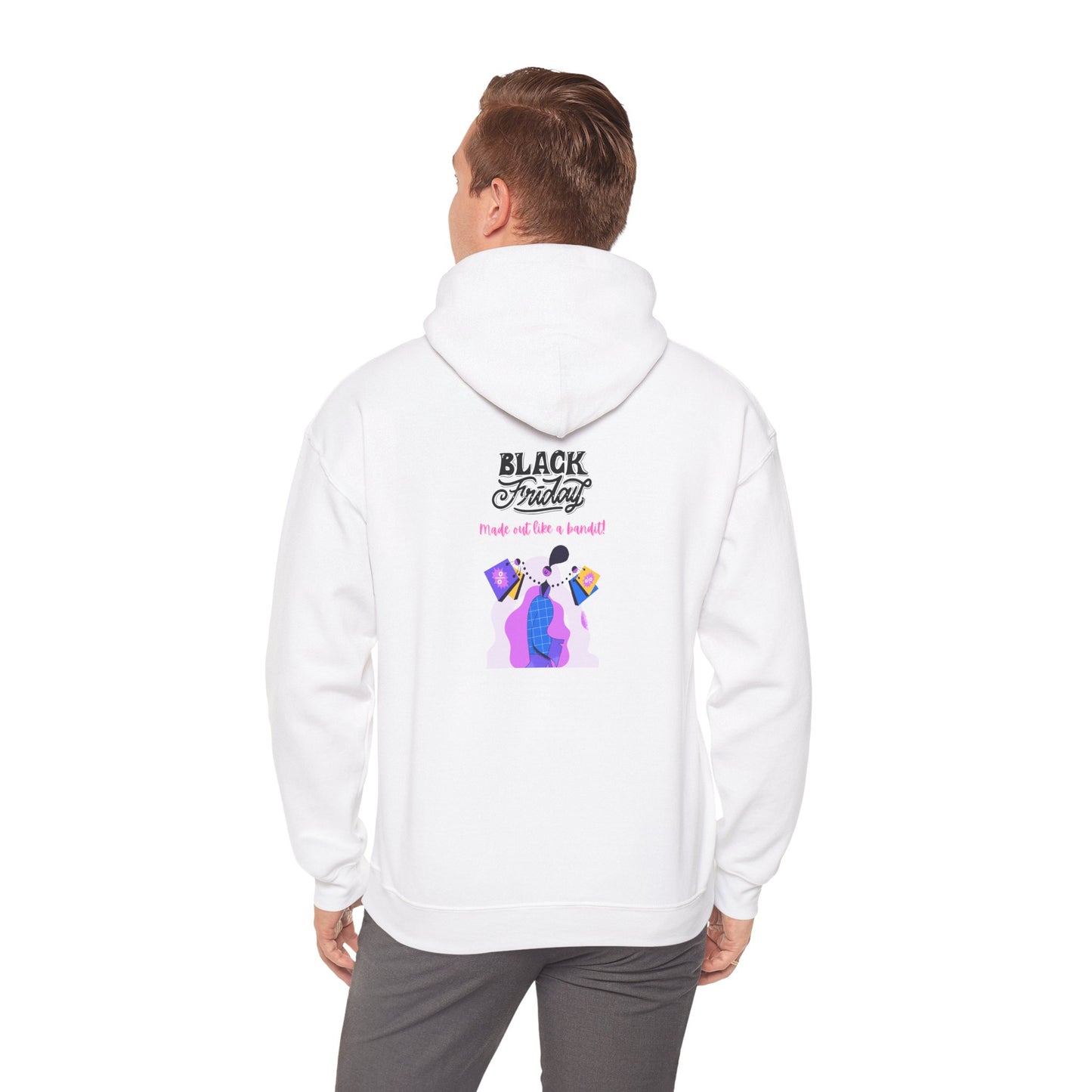 Unisex Black Friday Christmas Shopping Hooded Sweatshirt