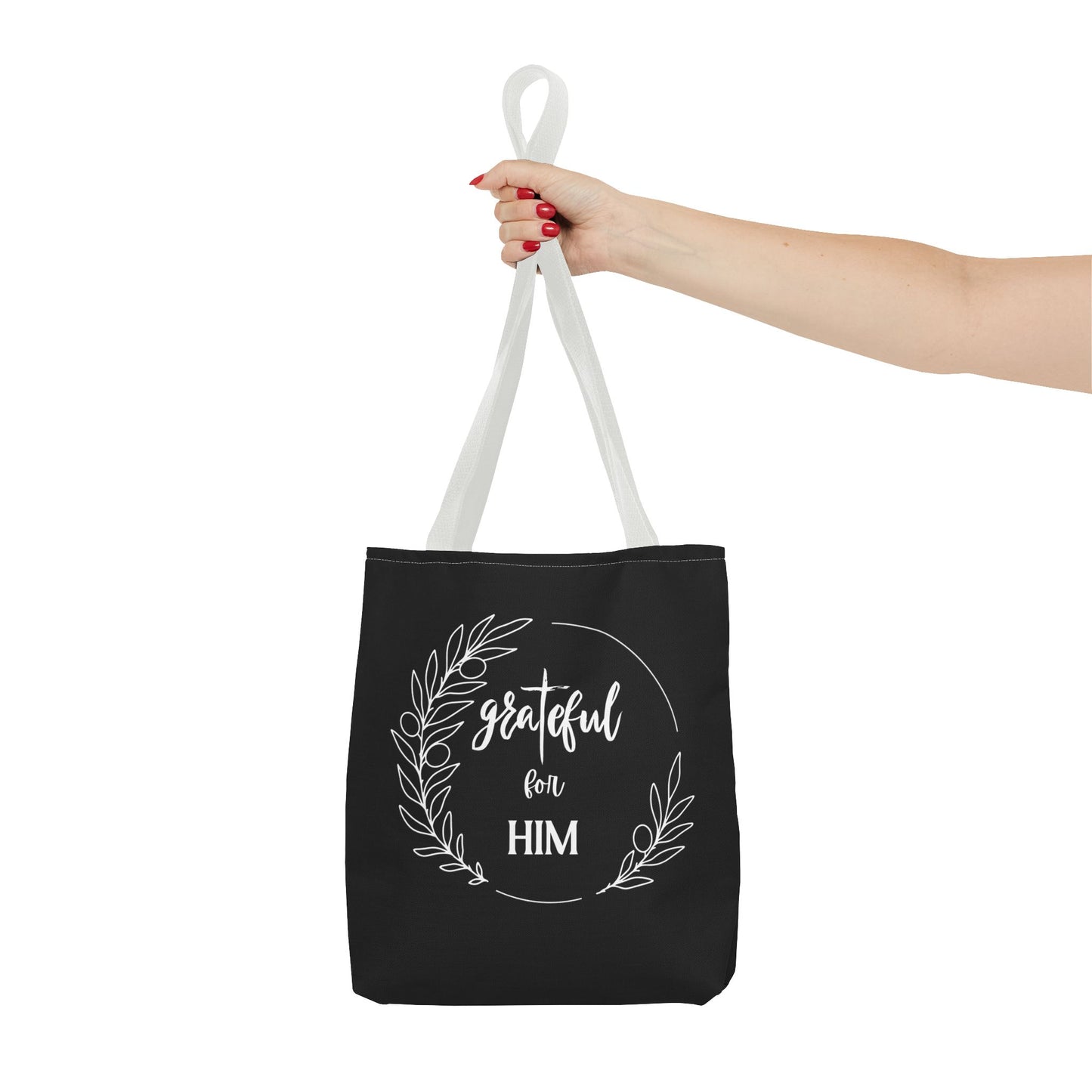 Unisex graTeful For Him Round Motif Tote Bag