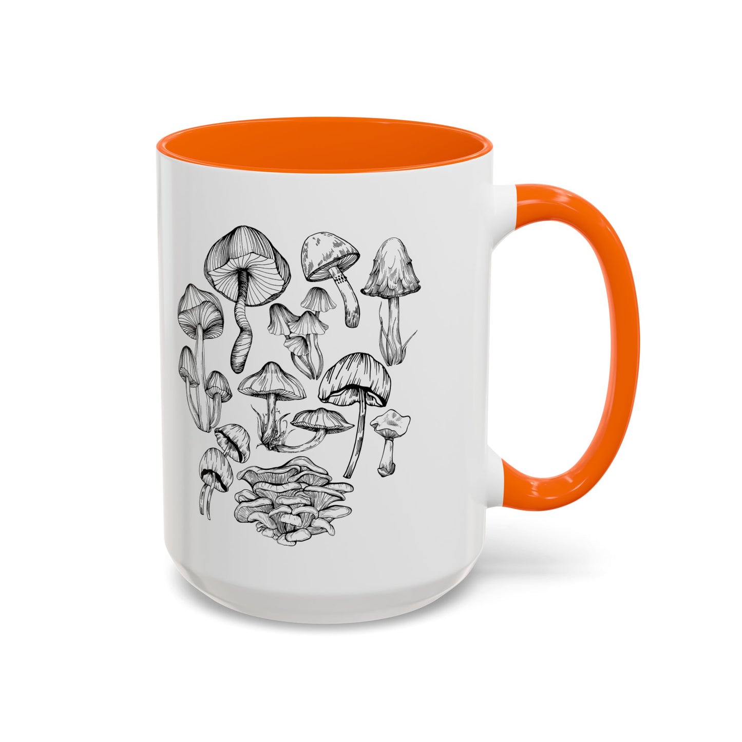 11oz/15oz Mushroom Lover Fungi Print Toadstool Coffee Mug