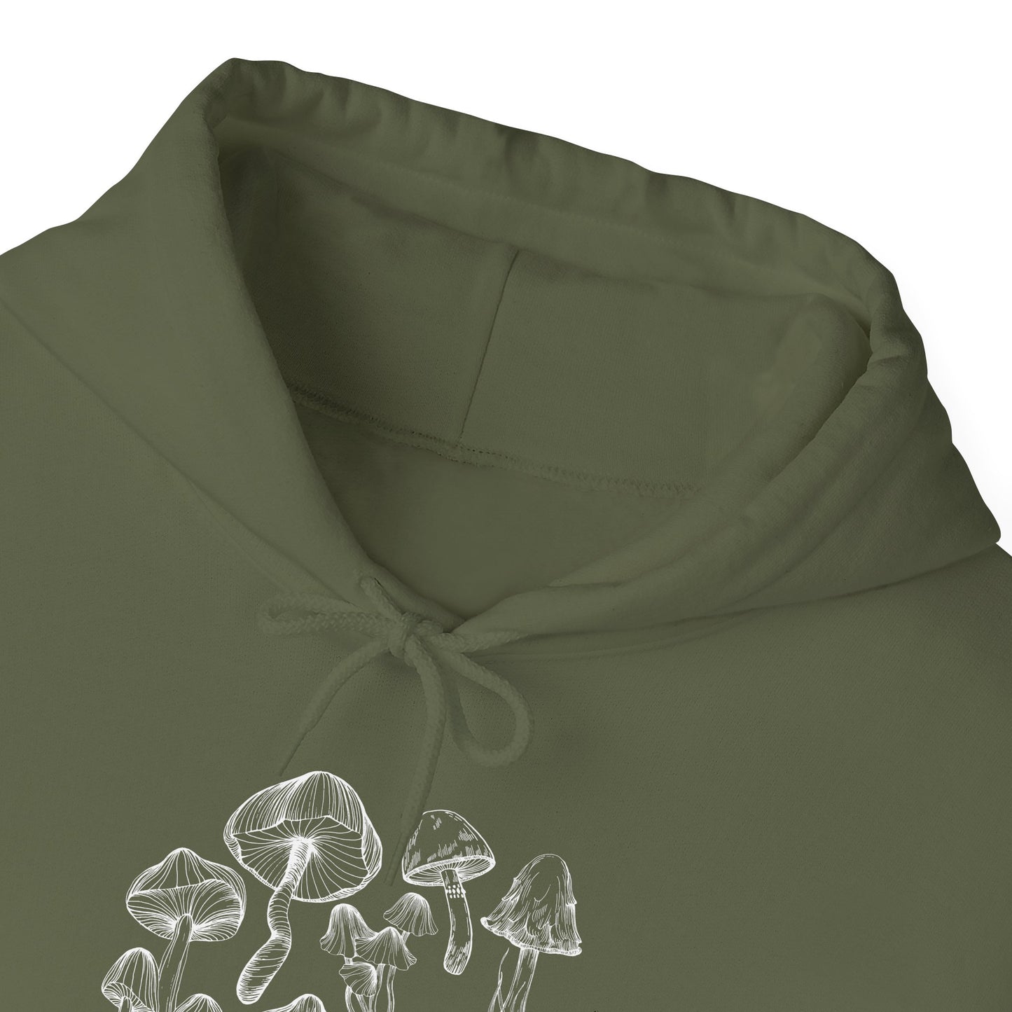 Unisex Mushroom Lover Fungi Print Toadstool Hooded Sweatshirt