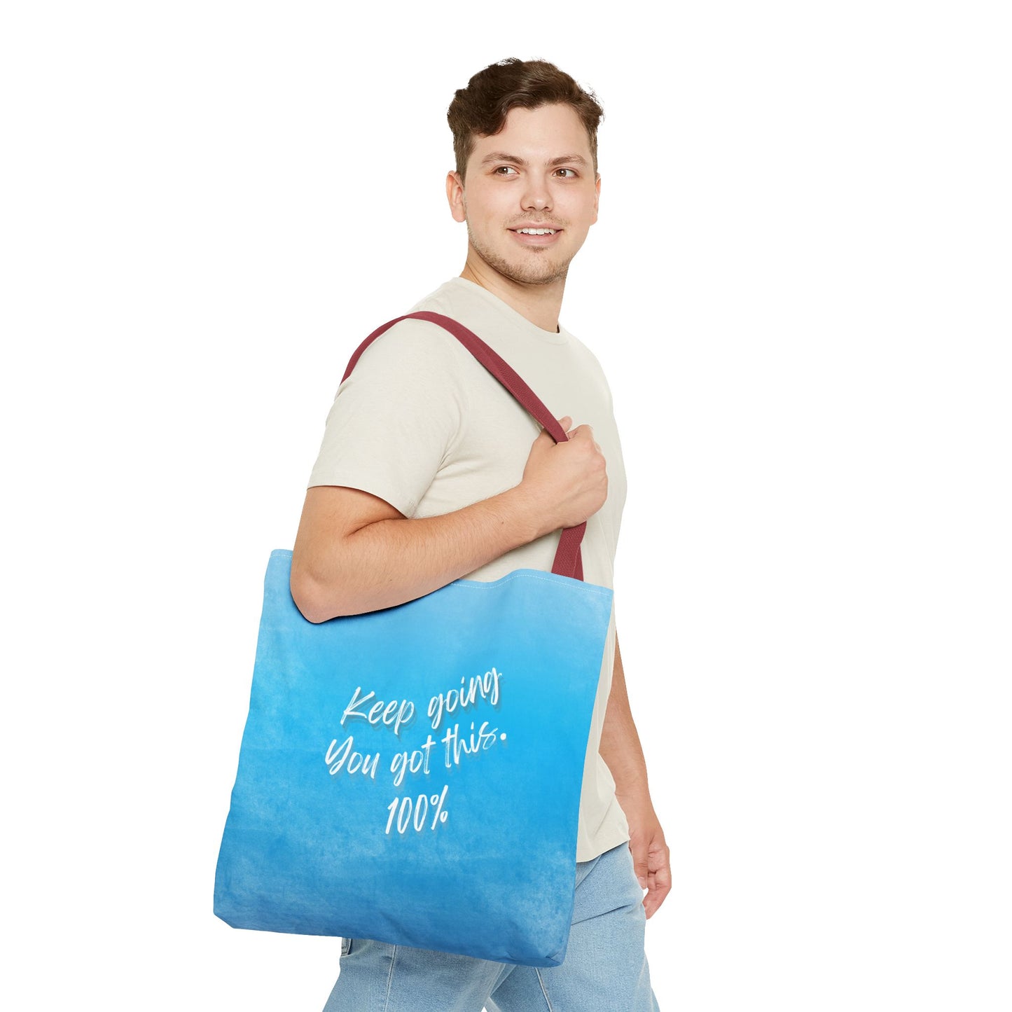 Unisex Motivational Tote Bag Words of Encouragement Mental Health Awareness Reusable Tote Bag