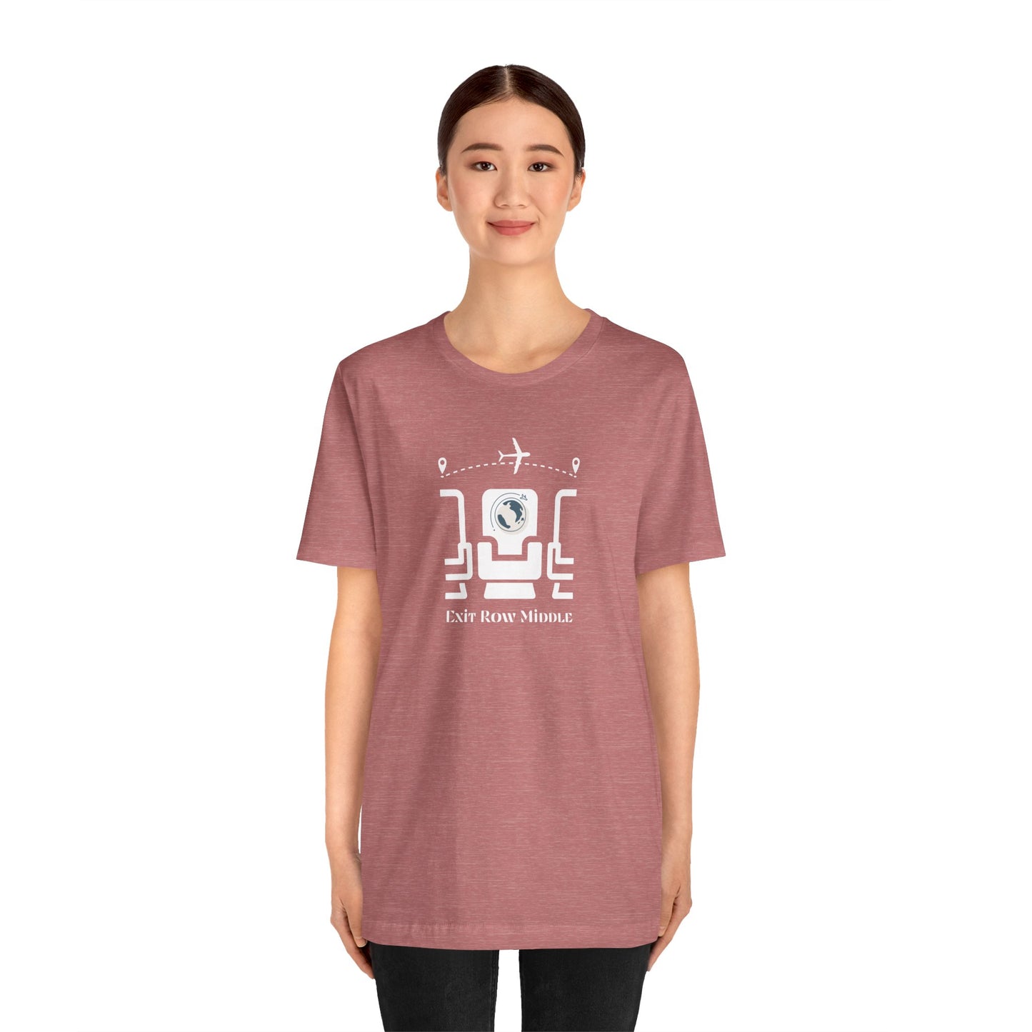 Unisex Jersey Short Sleeve Exit Row Middle Travel T-Shirt
