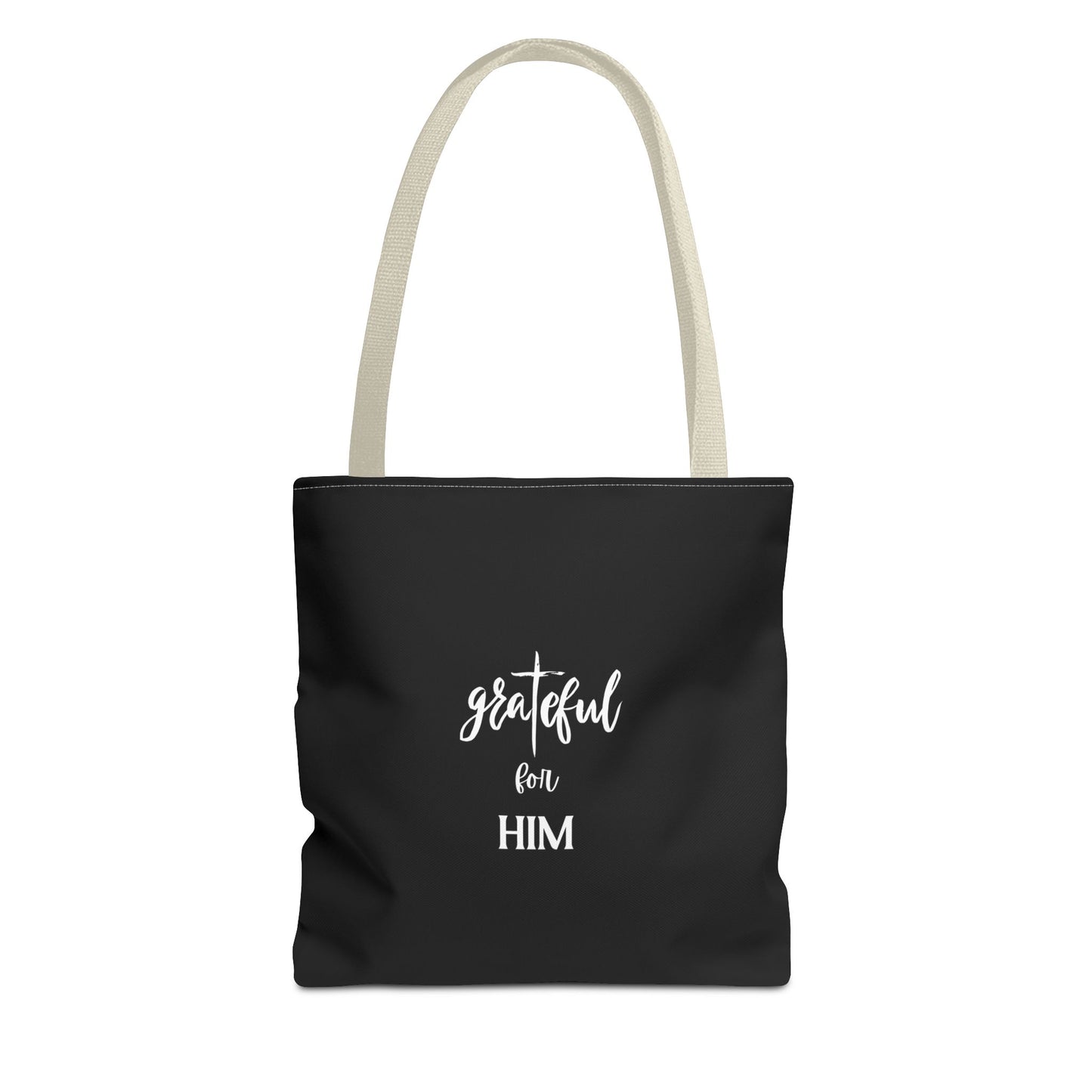 Unisex GraTeful For Him Faith Bible Study Reusable Lunch Bag Everyday Carry Tote Bag
