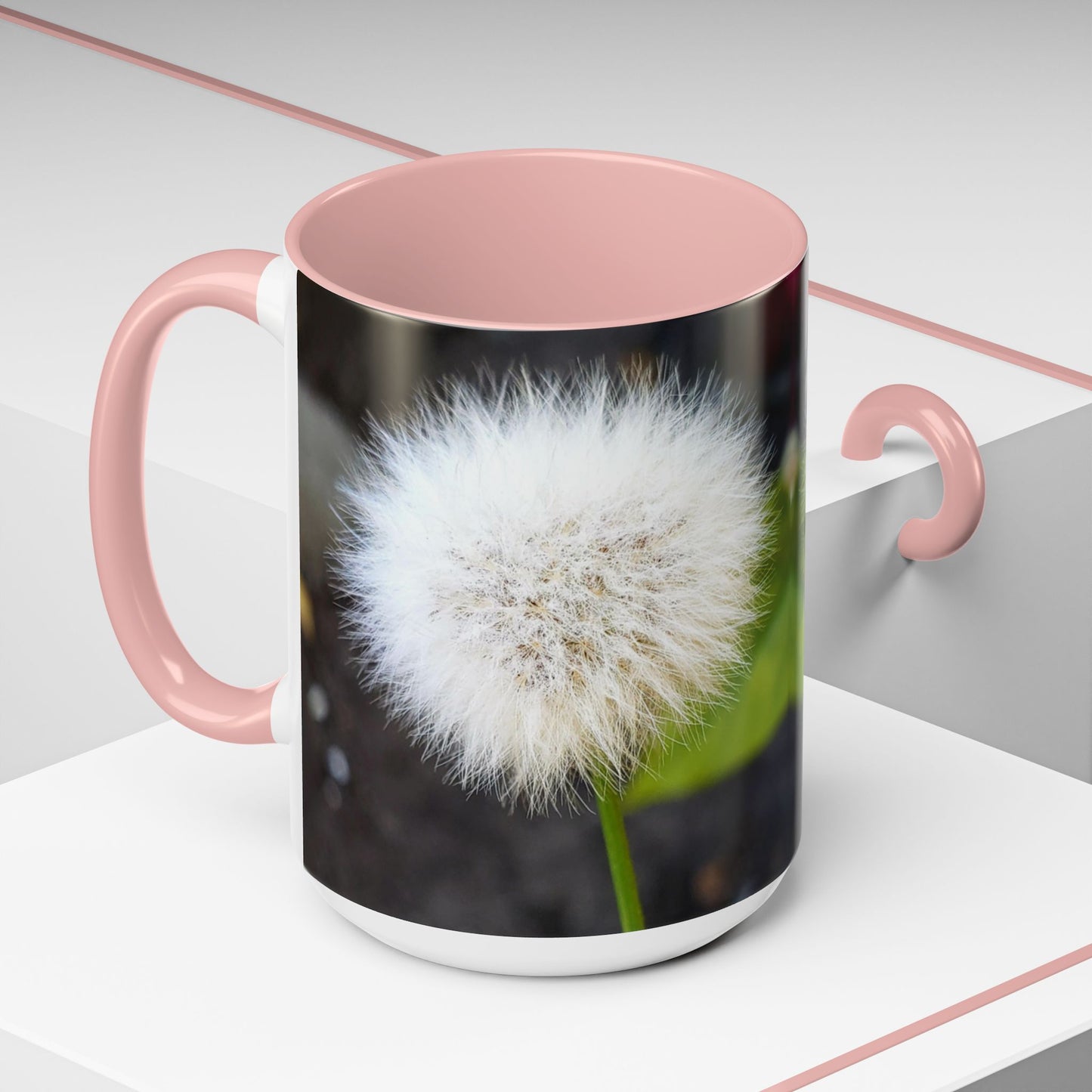11oz/15oz Garden Themed Dandelion Flower Coffee Mug