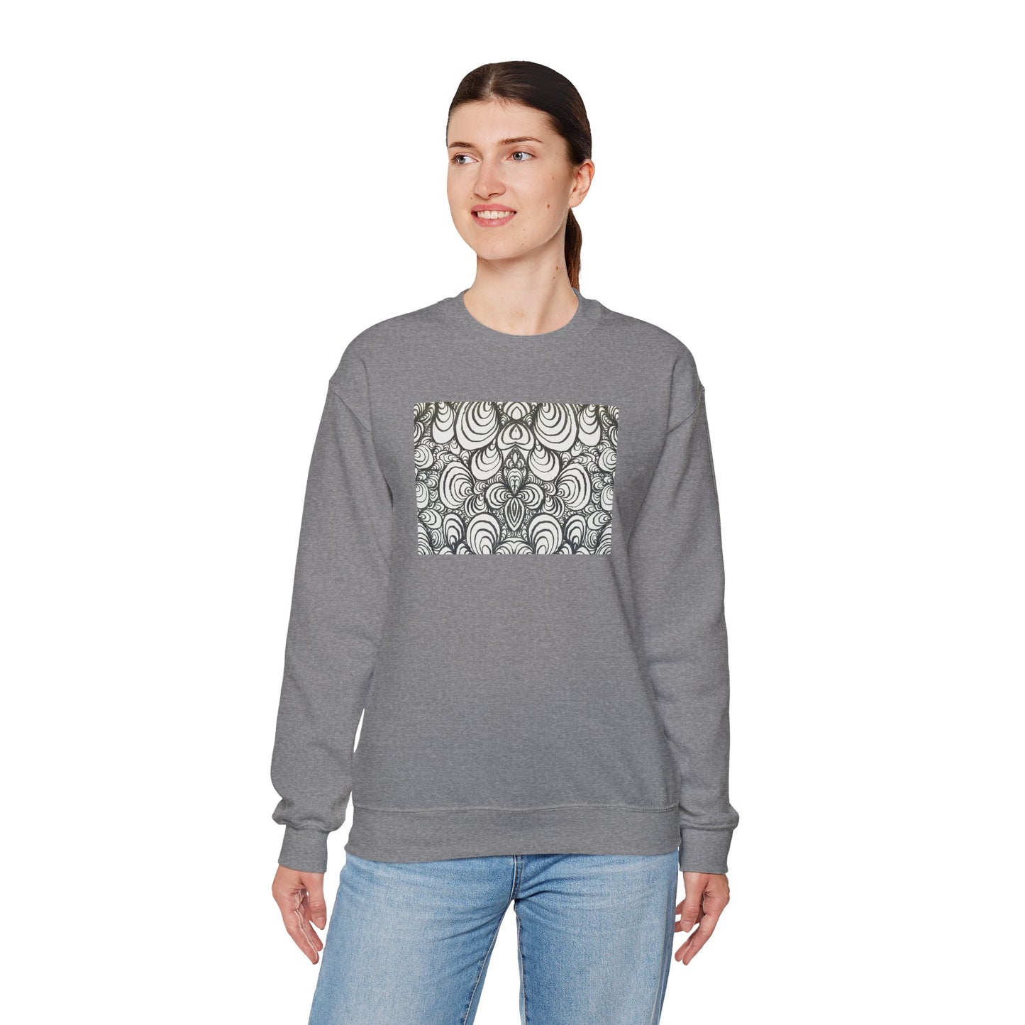 Unisex Original Line Art Sweatshirt - Puzzle Panels 1