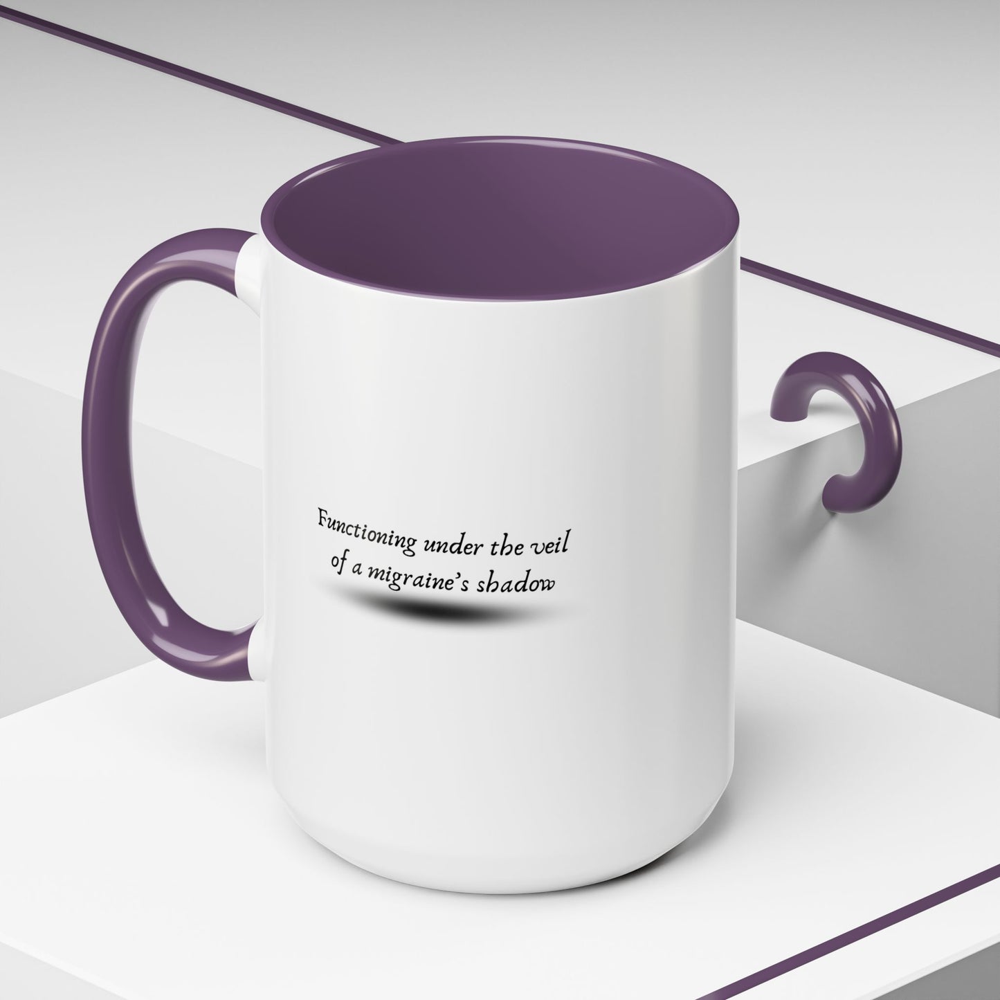 11oz/15oz Migraine Day Invisible Illness Warrior Functioning Under The Veil of a Migraines Shadow Coffee Mug