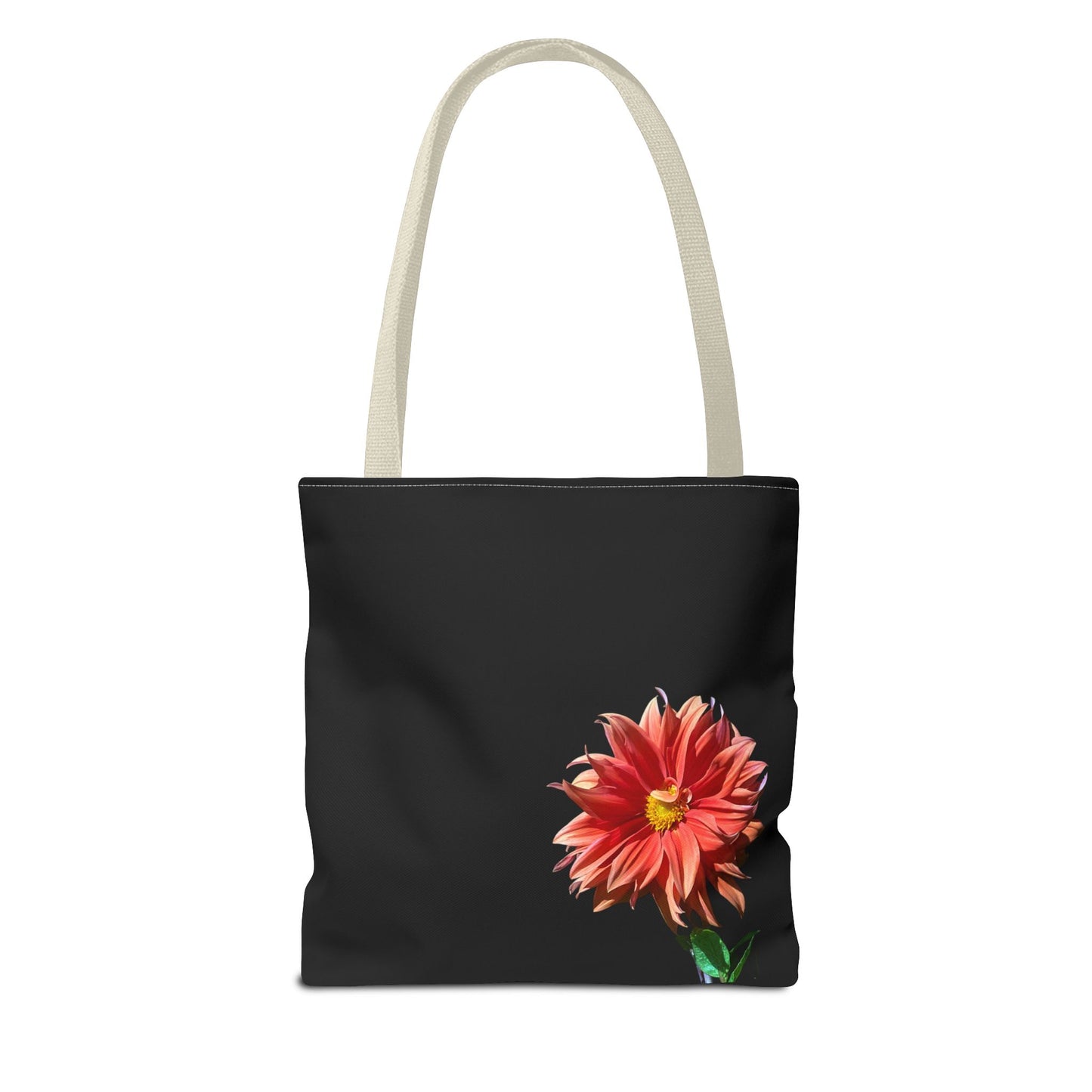Unisex Dahlia Flower Tote Bag Nature Inspired Tote Floral Print Bag Garden Themed Tote Bag Dahlia Printed Gift Idea For Florists Plant Lover