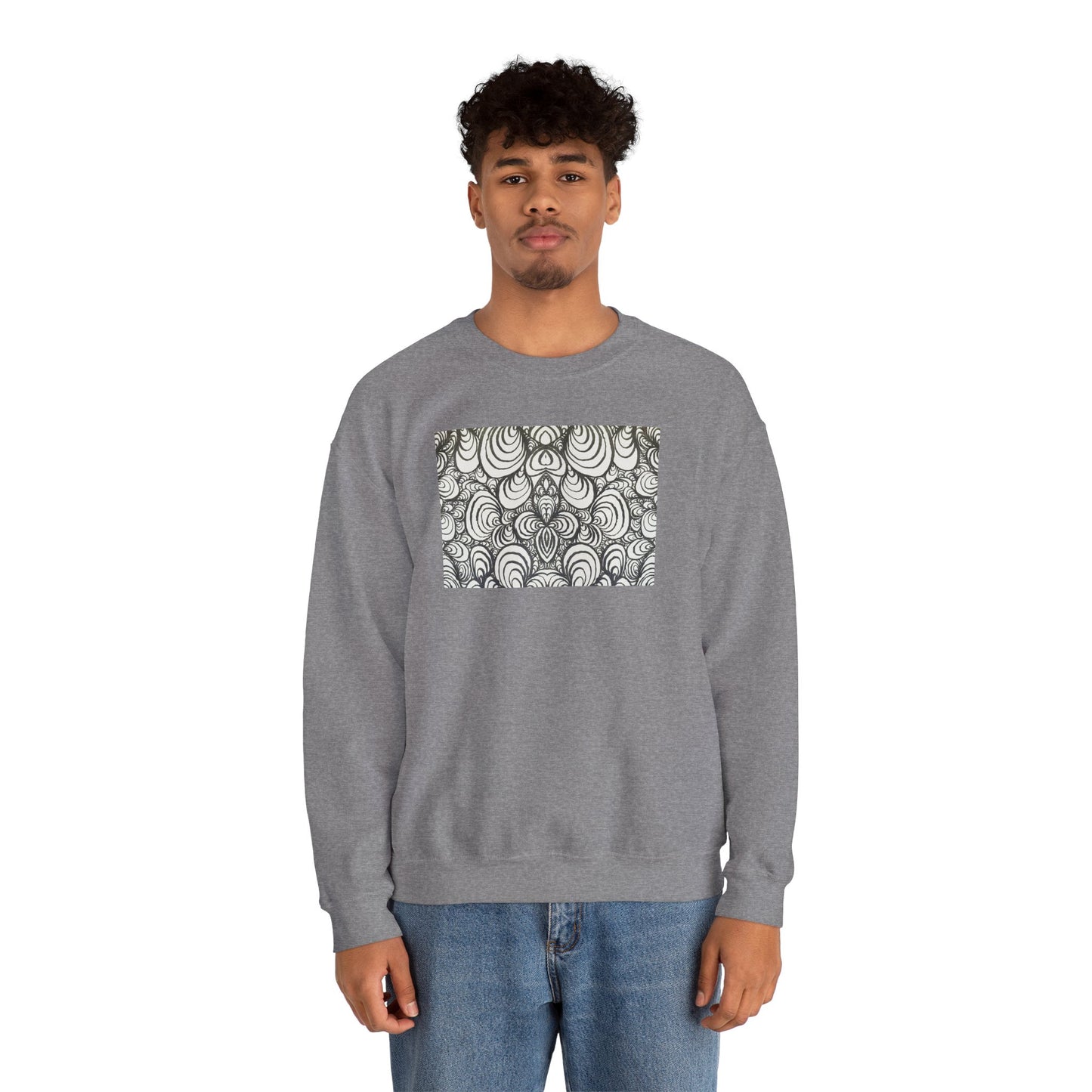 Unisex Original Line Art Sweatshirt - Puzzle Panels 1
