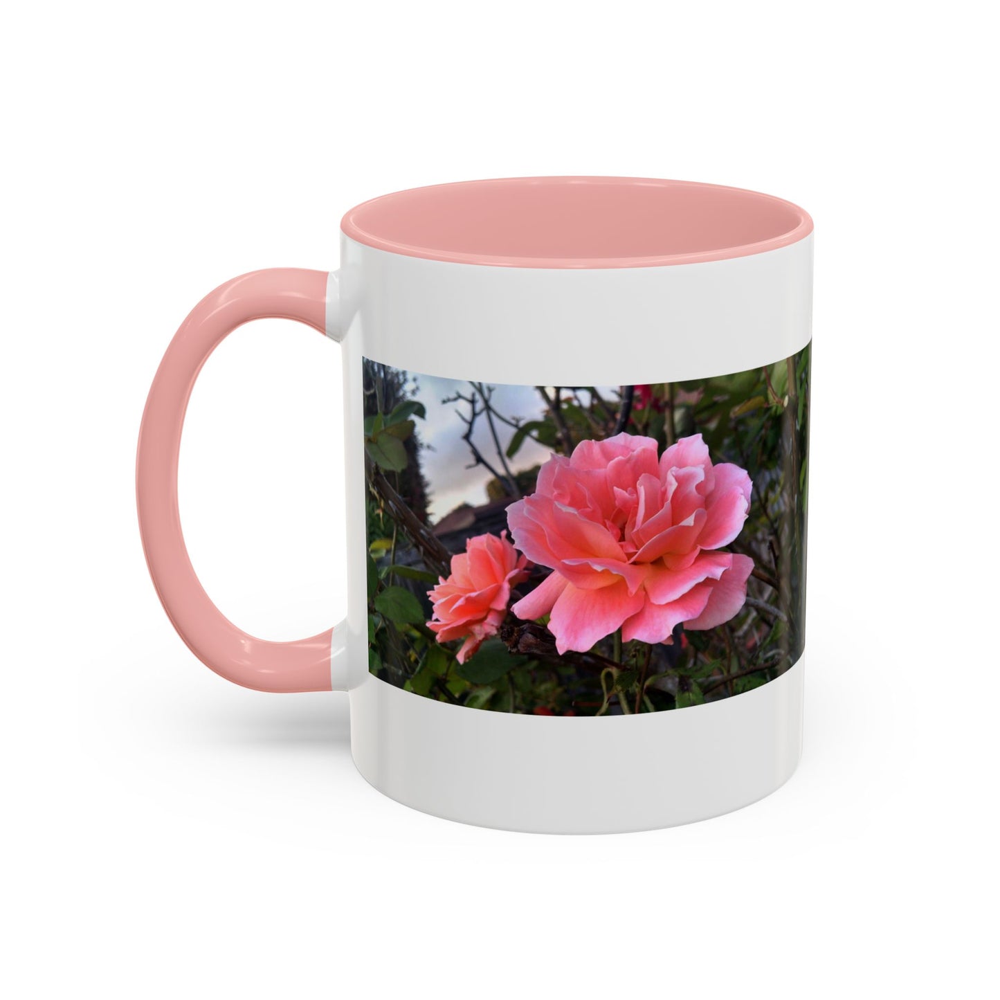 11oz/15oz Garden Themed Double Delight Rose Coffee Mug