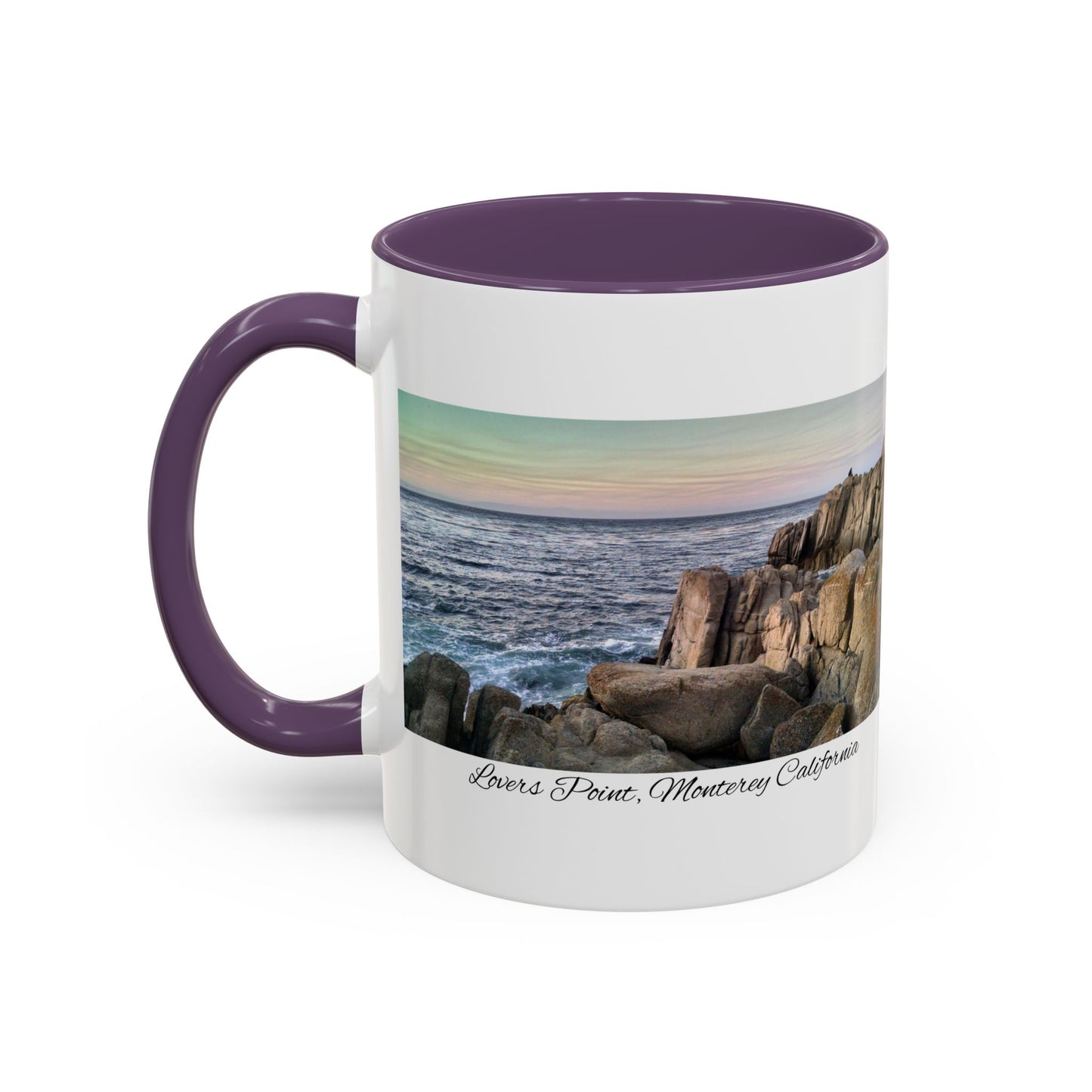 11oz/15oz Ocean View Travelers Coffee Mug Lovers Point, Monterey California San Francisco Bay Area Keepsake