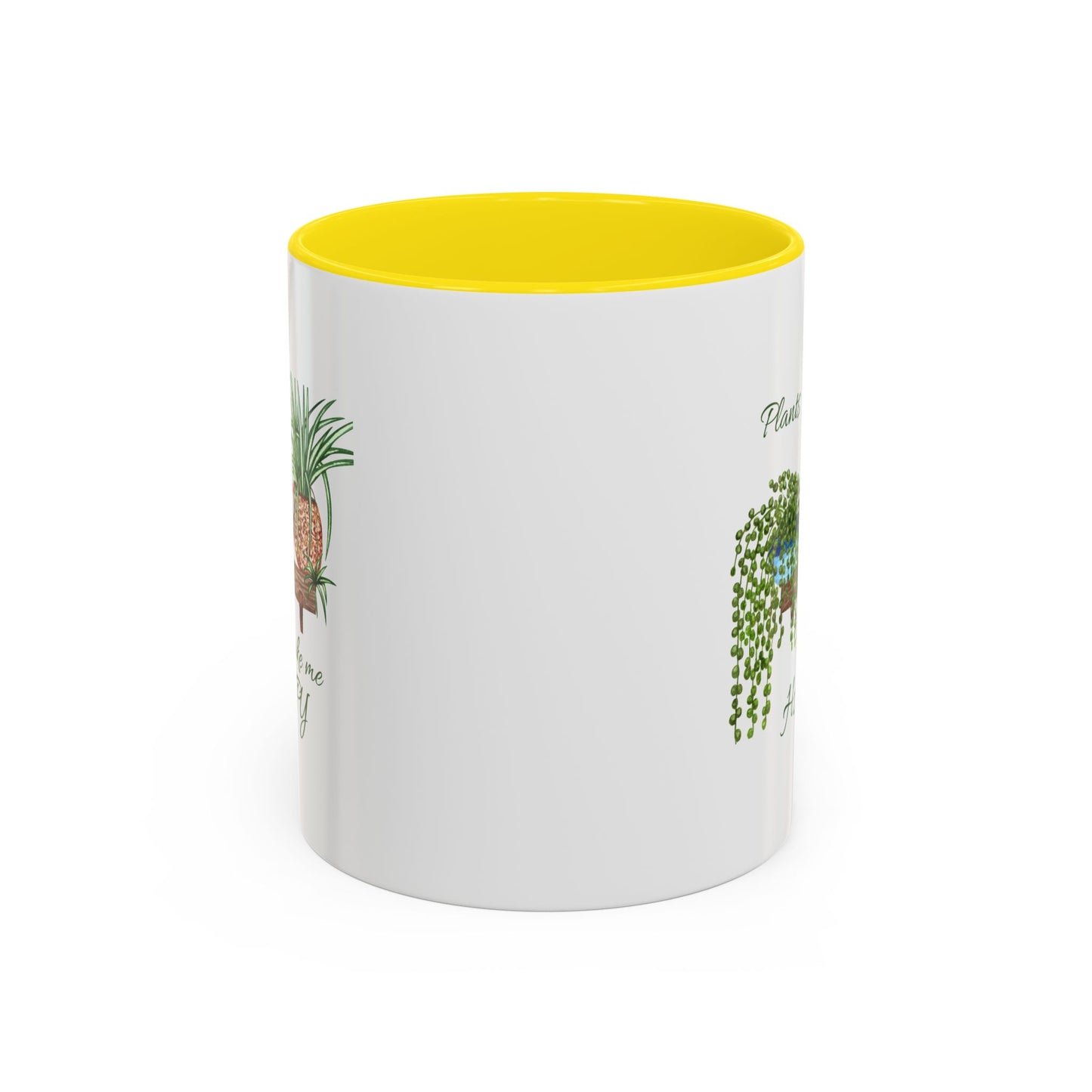 11oz/15oz Garden Themed Plants Make Me Happy Coffee Mug