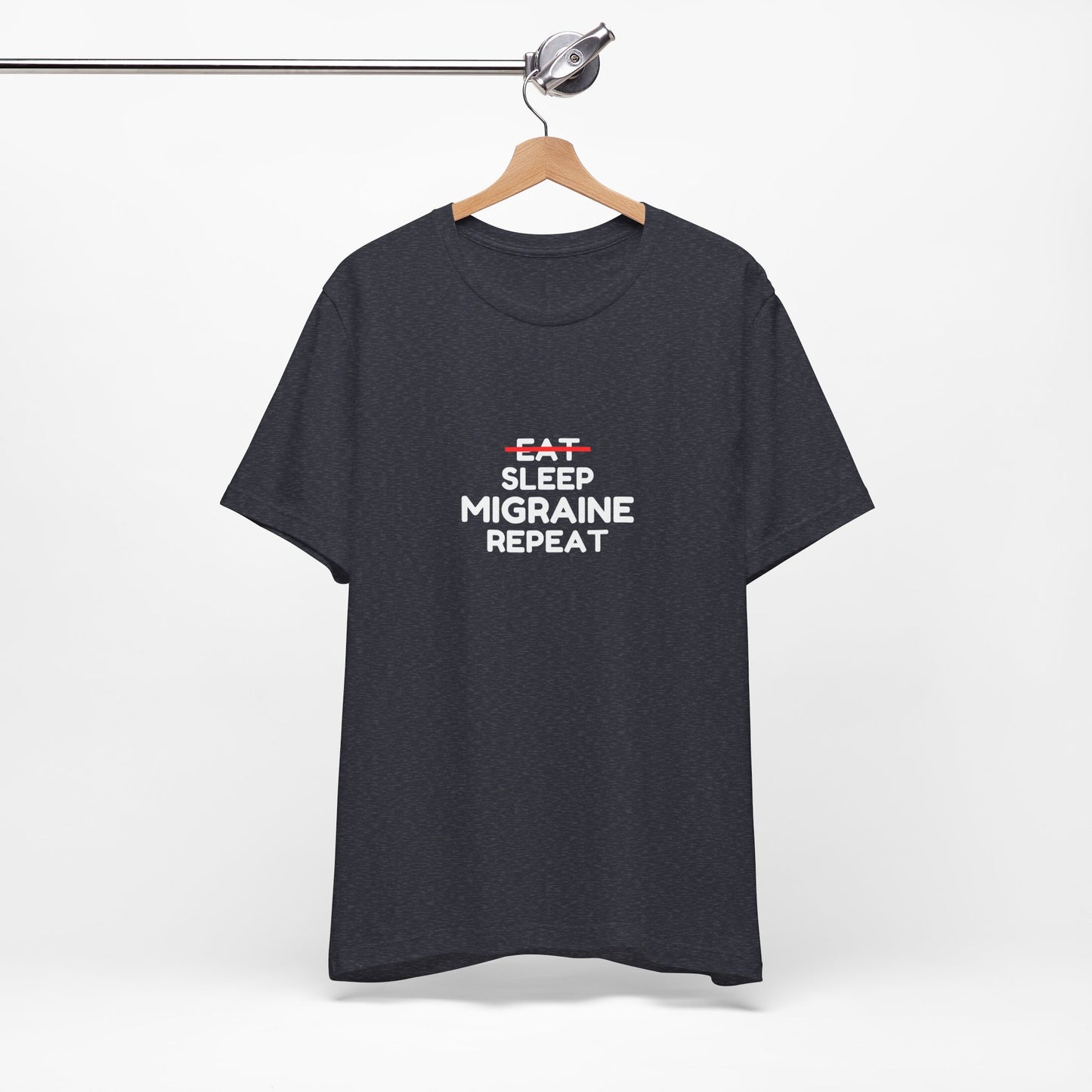 Unisex Migraine Day Invisible Illness Warrior Eat Sleep Migraine Repeat Tshirt