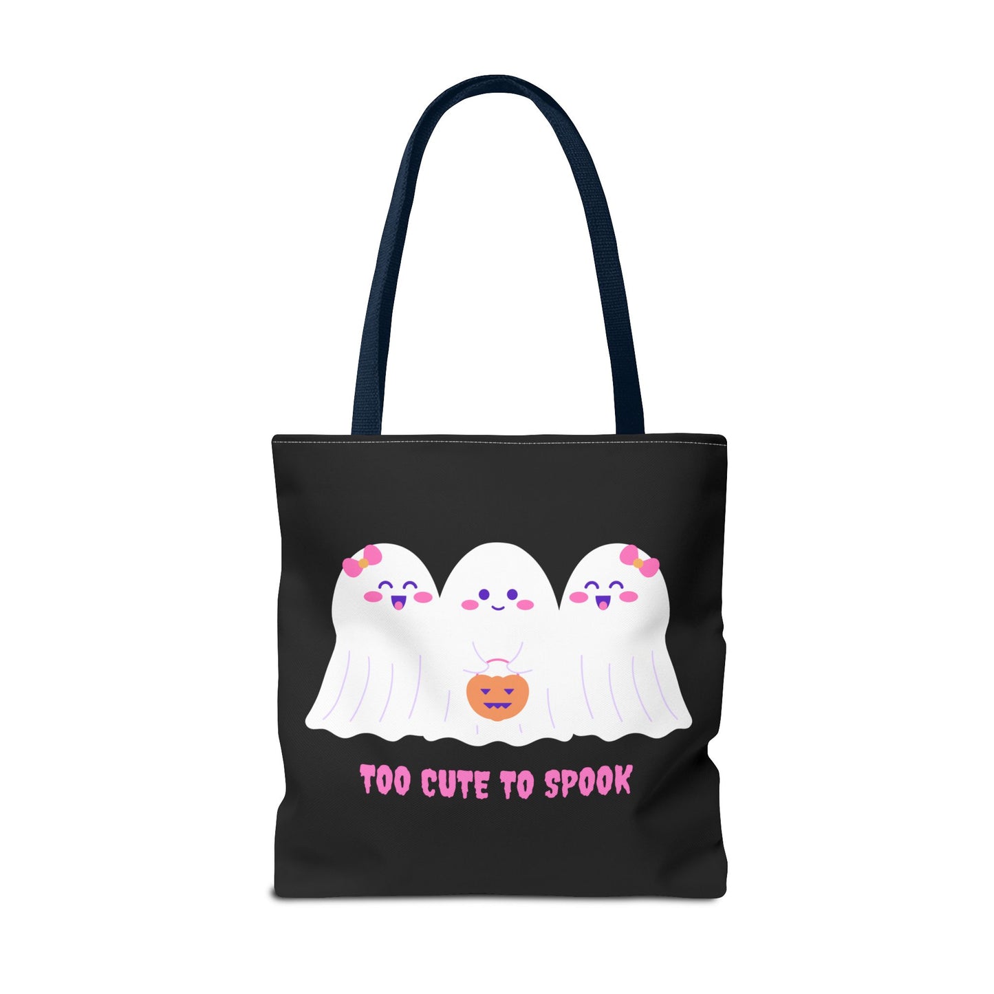 Cute Ghost Halloween Tote Bag Gift for Halloween Spooky Season Trick or Treating Bag Halloween Tote Fall Tote Bag Cute Tote Gift Idea