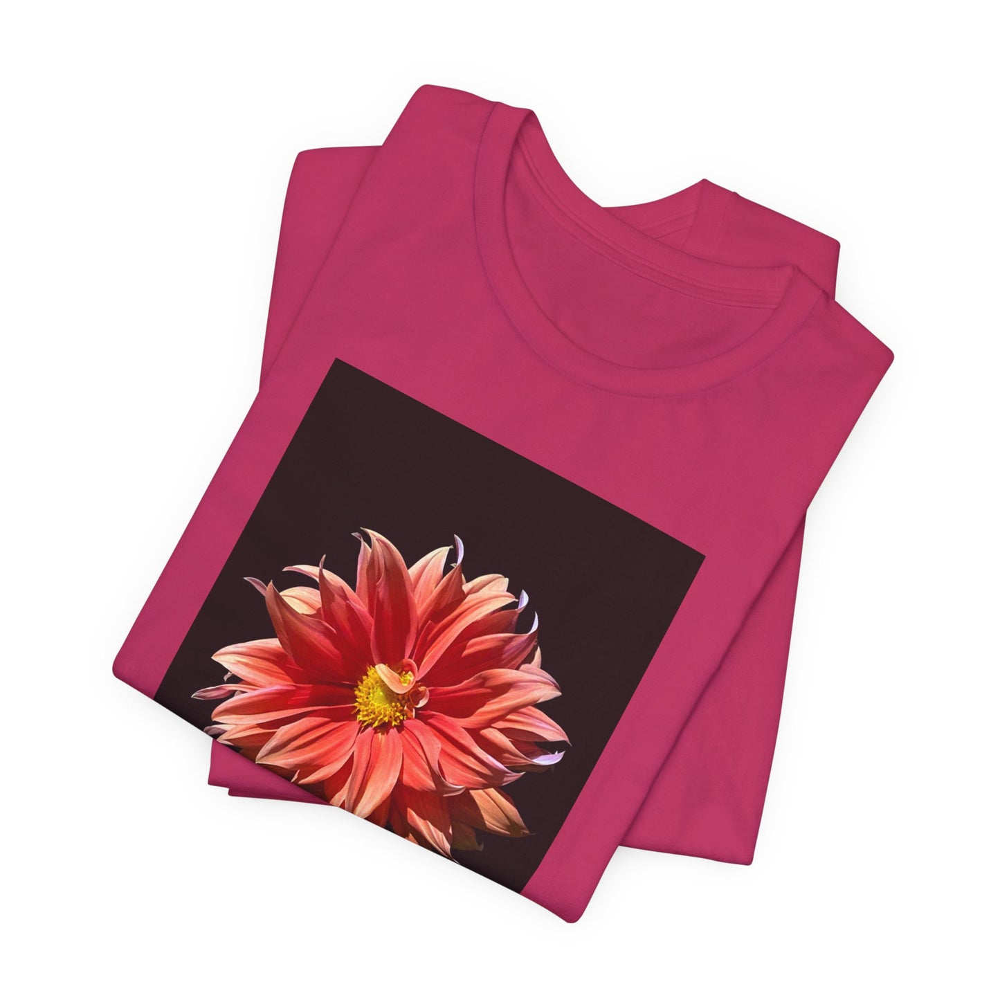 Unisex Jersey Short Sleeve Dahlia Flower T-Shirt