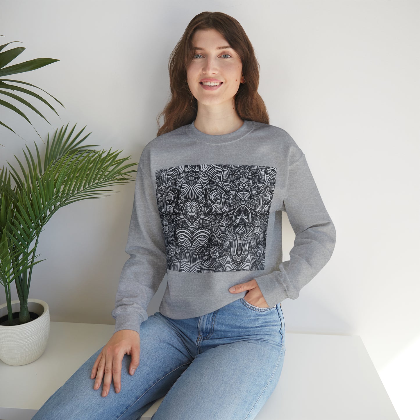 Unisex Original Art Full Size Print Sweatshirt - Mirage